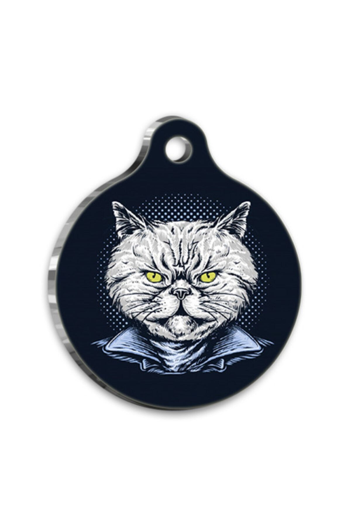 altın pati Tasarım 7 Yuvarlak Kedi Künyesi