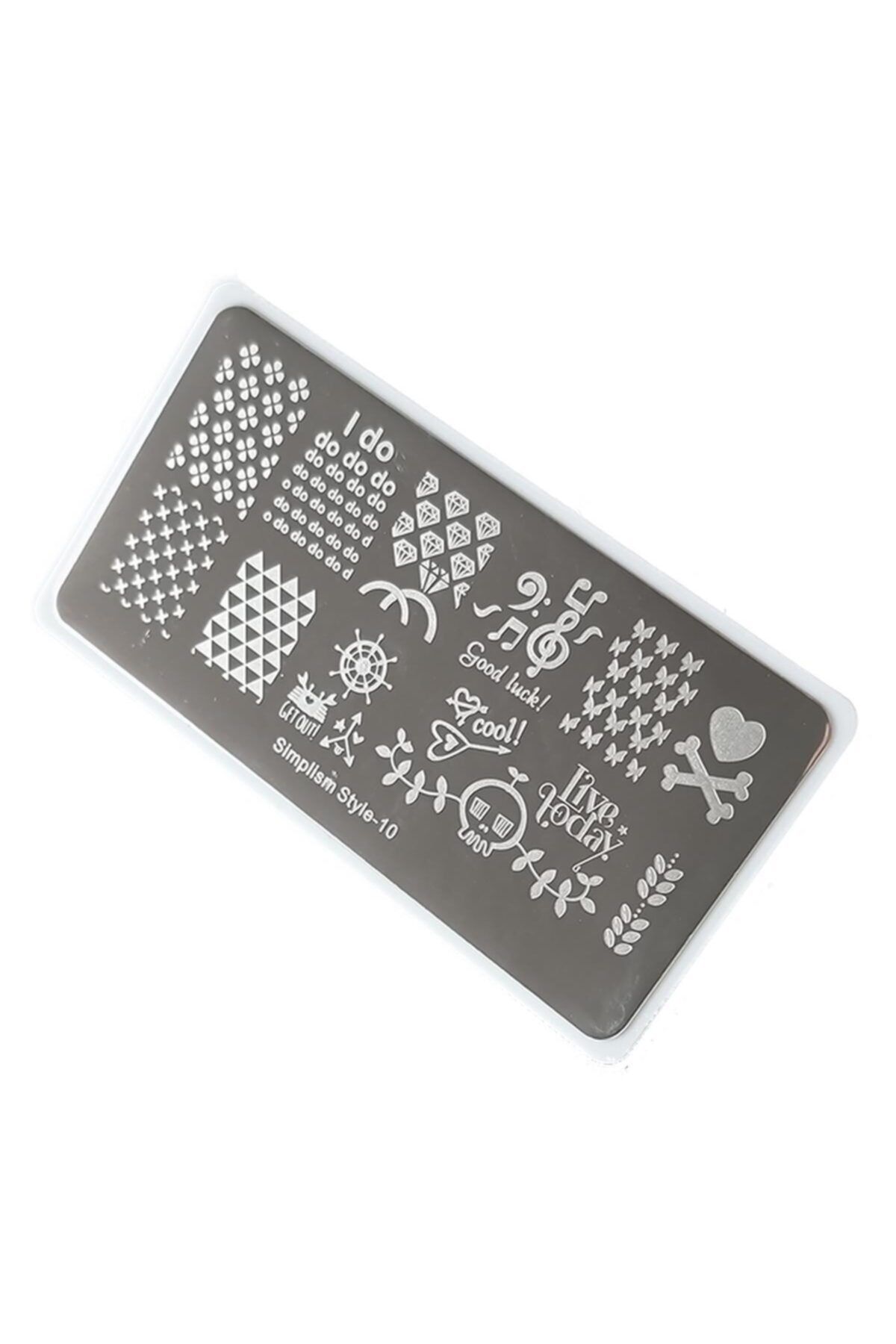 aba nails Nail Art Stamping Baskı Plakası S10