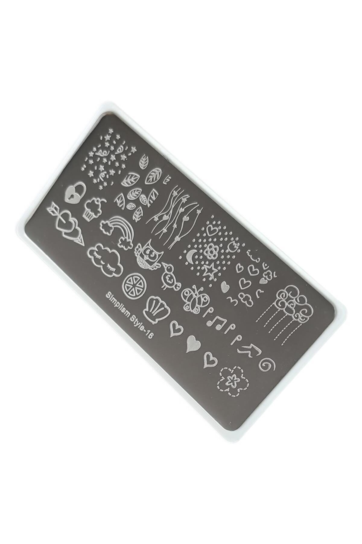 aba nails Nail Art Stamping Baskı Plakası S16