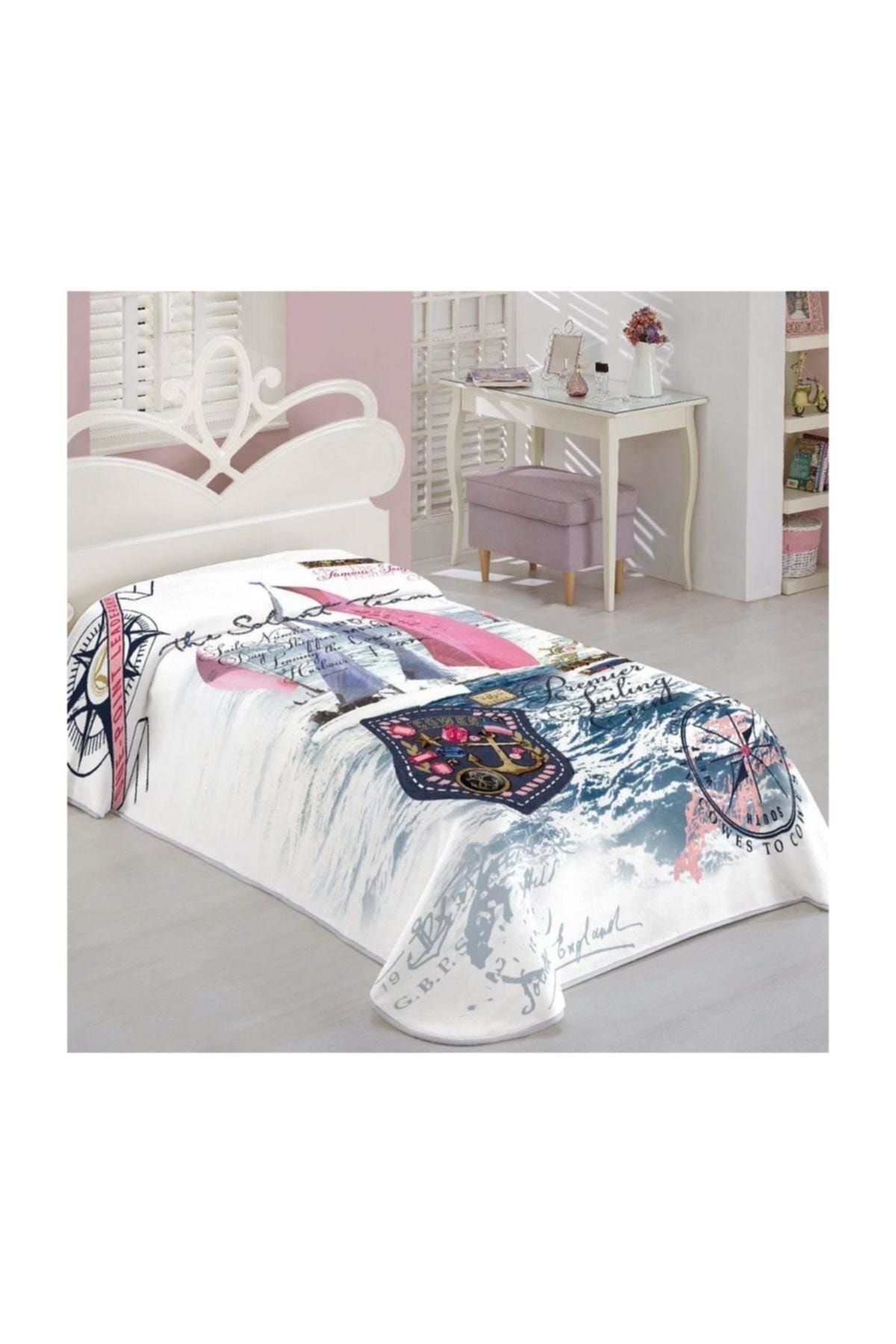 Soley Tek Kişilik Battaniye - Pink Marine