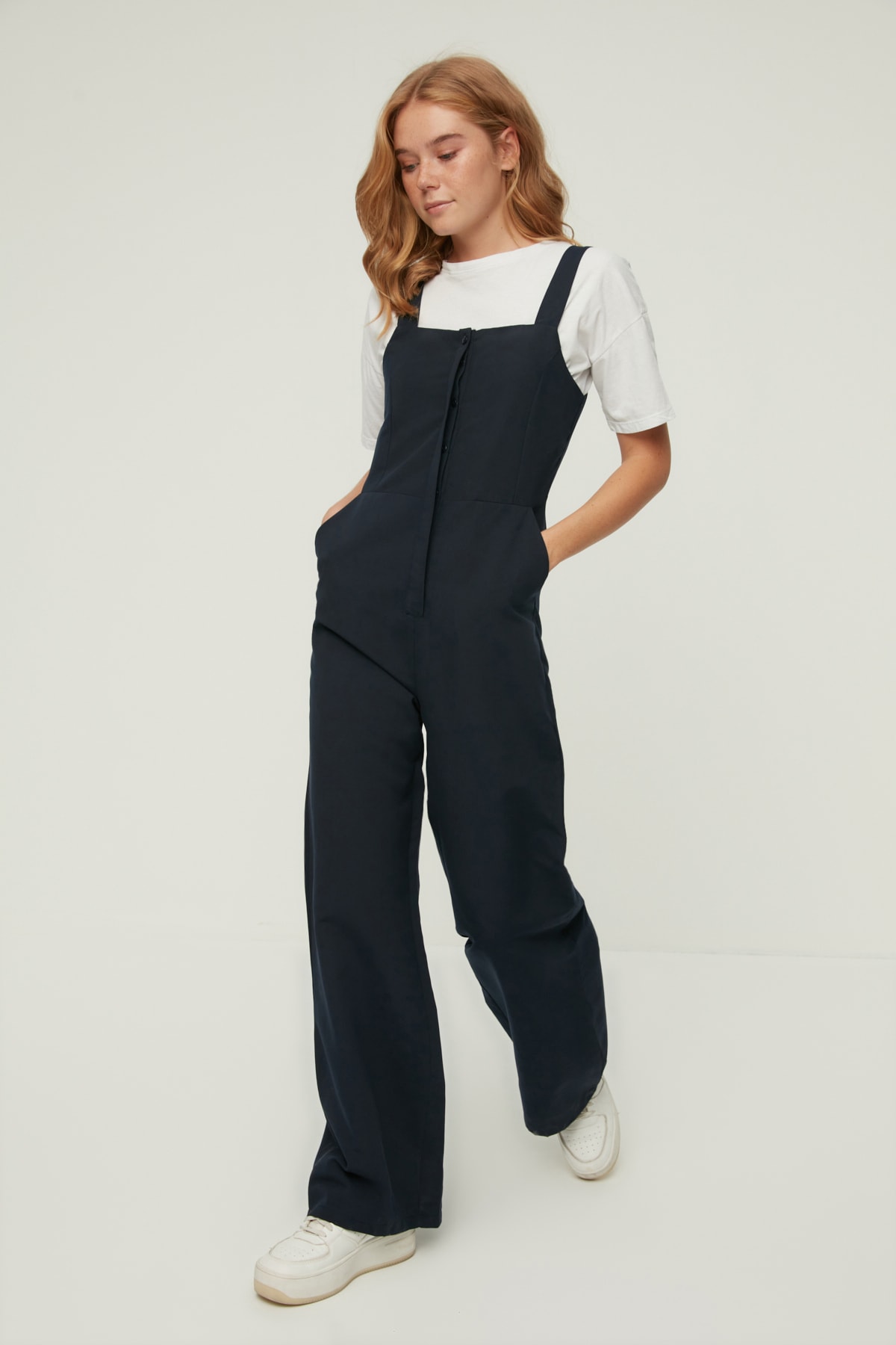 TRENDYOLMİLLA Lacivert Jile Tulum TWOAW22TU0244