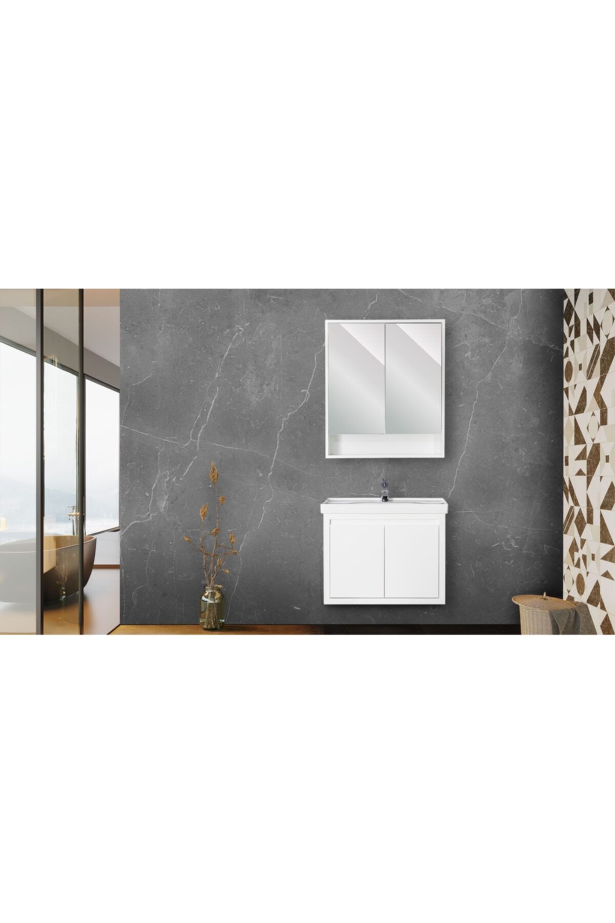 VTA MOBİLYA Smart Aynalı Dolap 80cm
