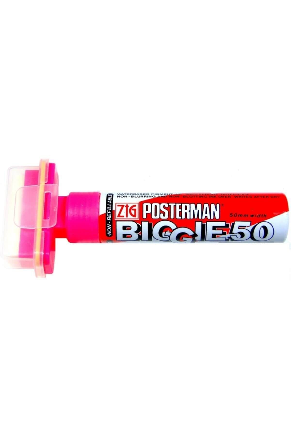 Zig Posterman Biggie 50mm - Pembe