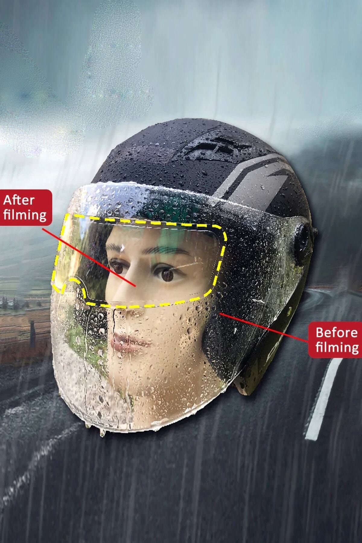 Markafox Motosiklet Kaskı İçin Yağmur Kaydırıcı