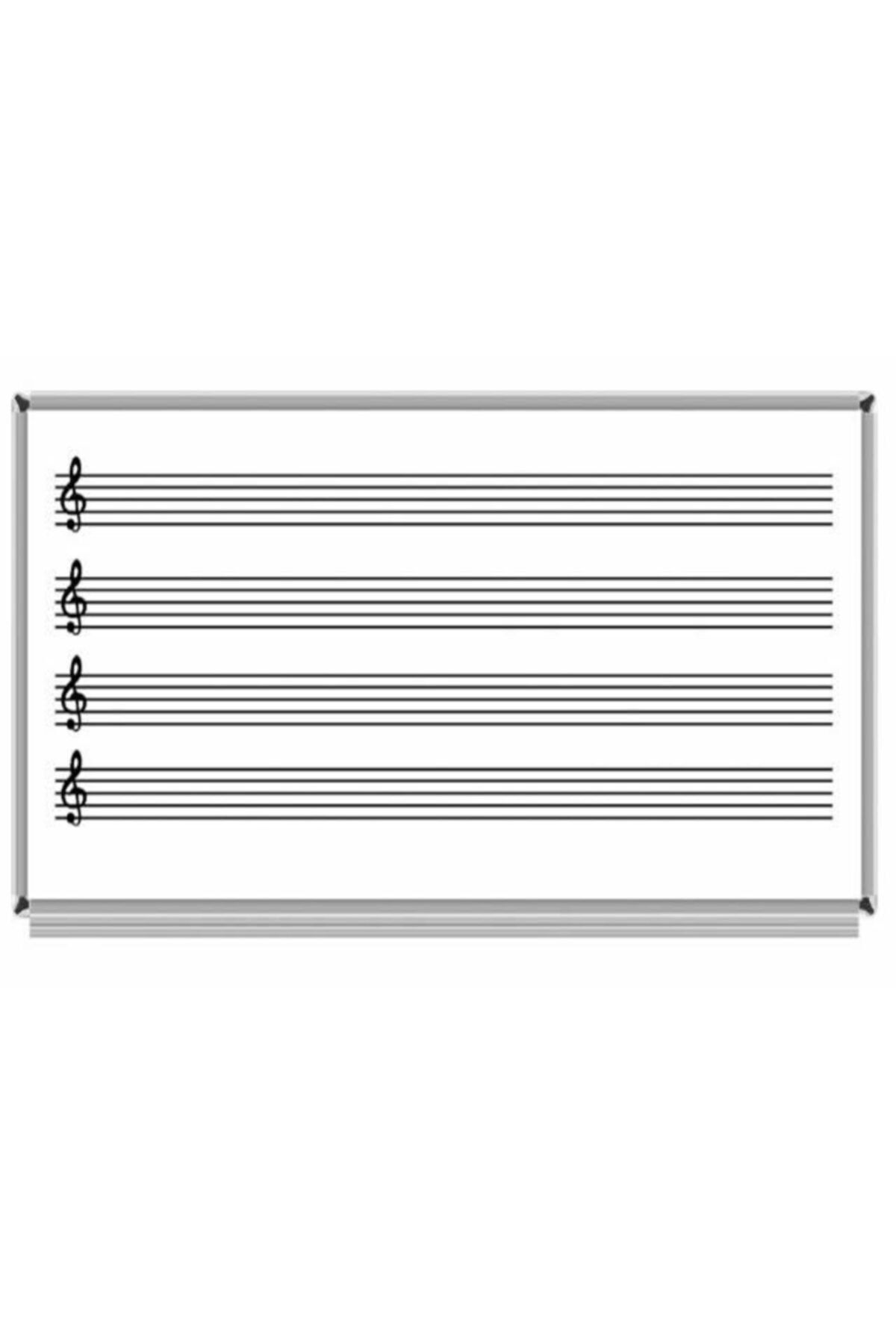 AKYAZI 120x240 Müzik Çizgili Laminat Yazı Tahtası