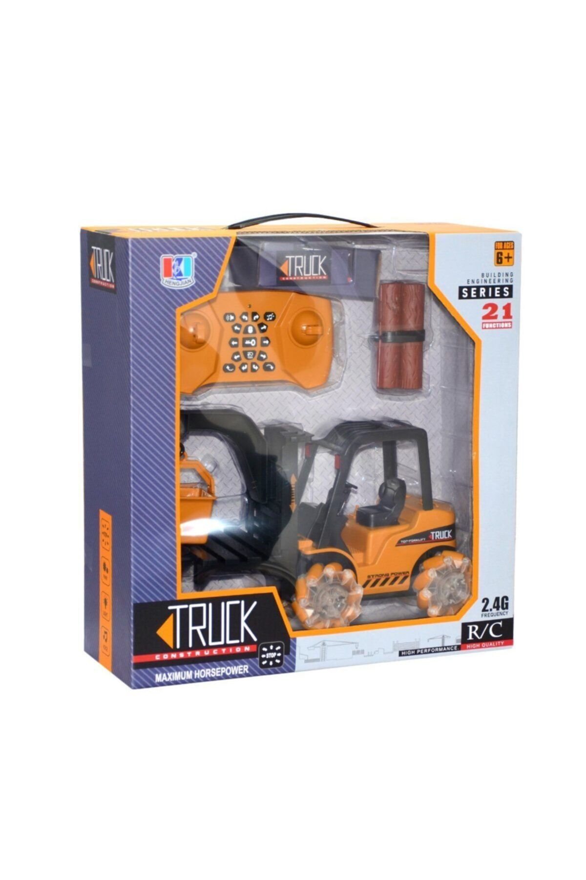 Pasifik Oyuncak Forlift Işıklı Sesli Kumandalı Forklift 360 Derece Dönüş Full Fonksiyonlu Scntoys