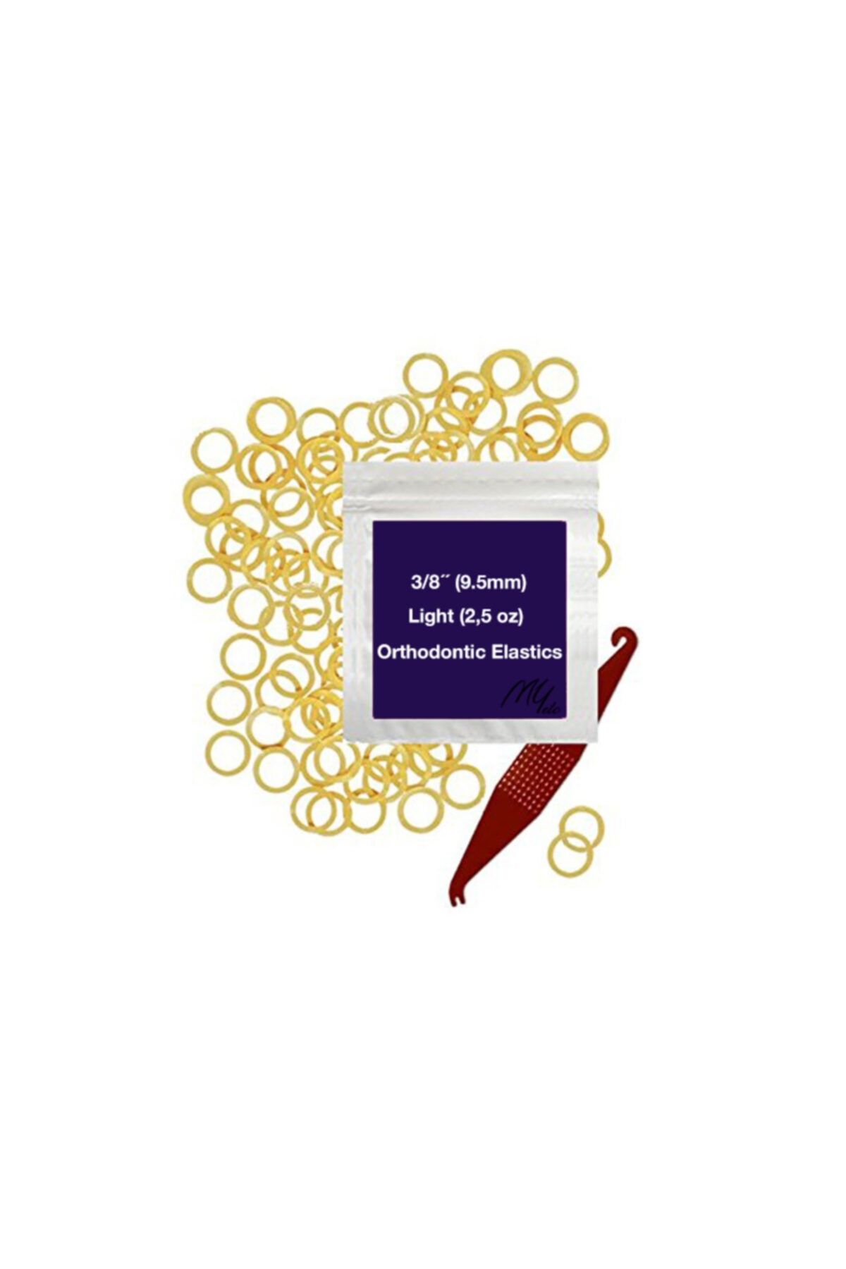 PWORTHO Diş Teli Lastiği (takma Aparatı Hediyeli) - Ağız Içi Lastik 5/16 Light 2,5oz 7.9mm 100 Adet