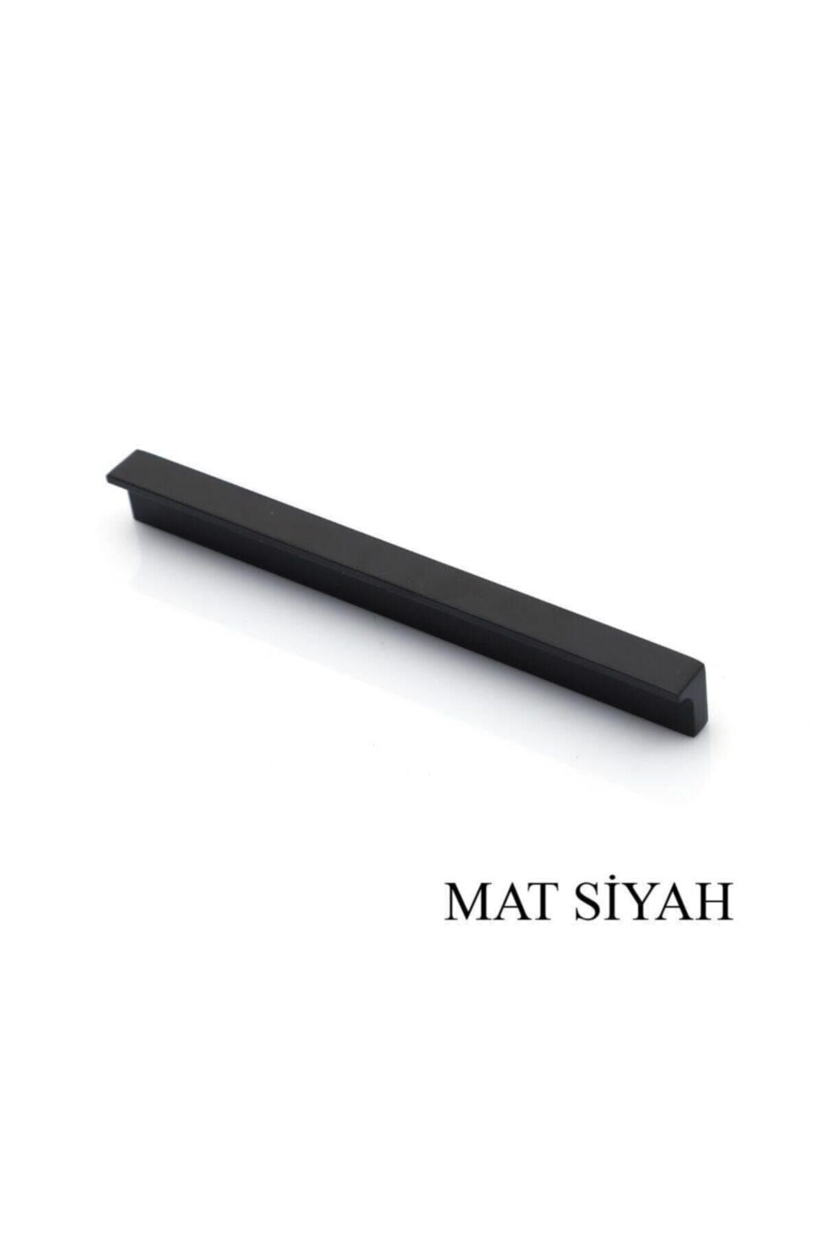 TRS MOBAKS Trs Lada Mat Siyah Lüks 160 Mm Dolap Çekmece Mutfak Kulp