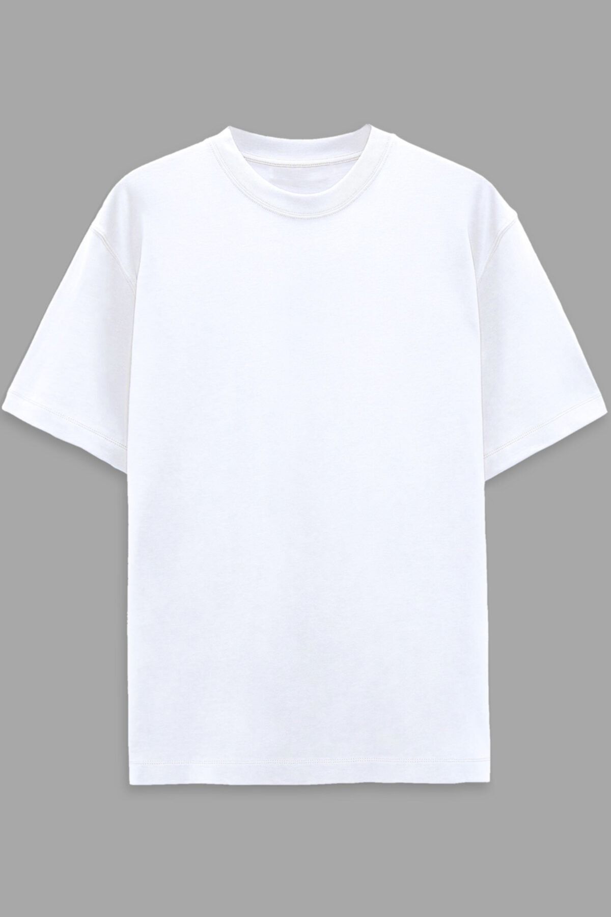 AyveGa Beyaz Süper Oversize T-shirt