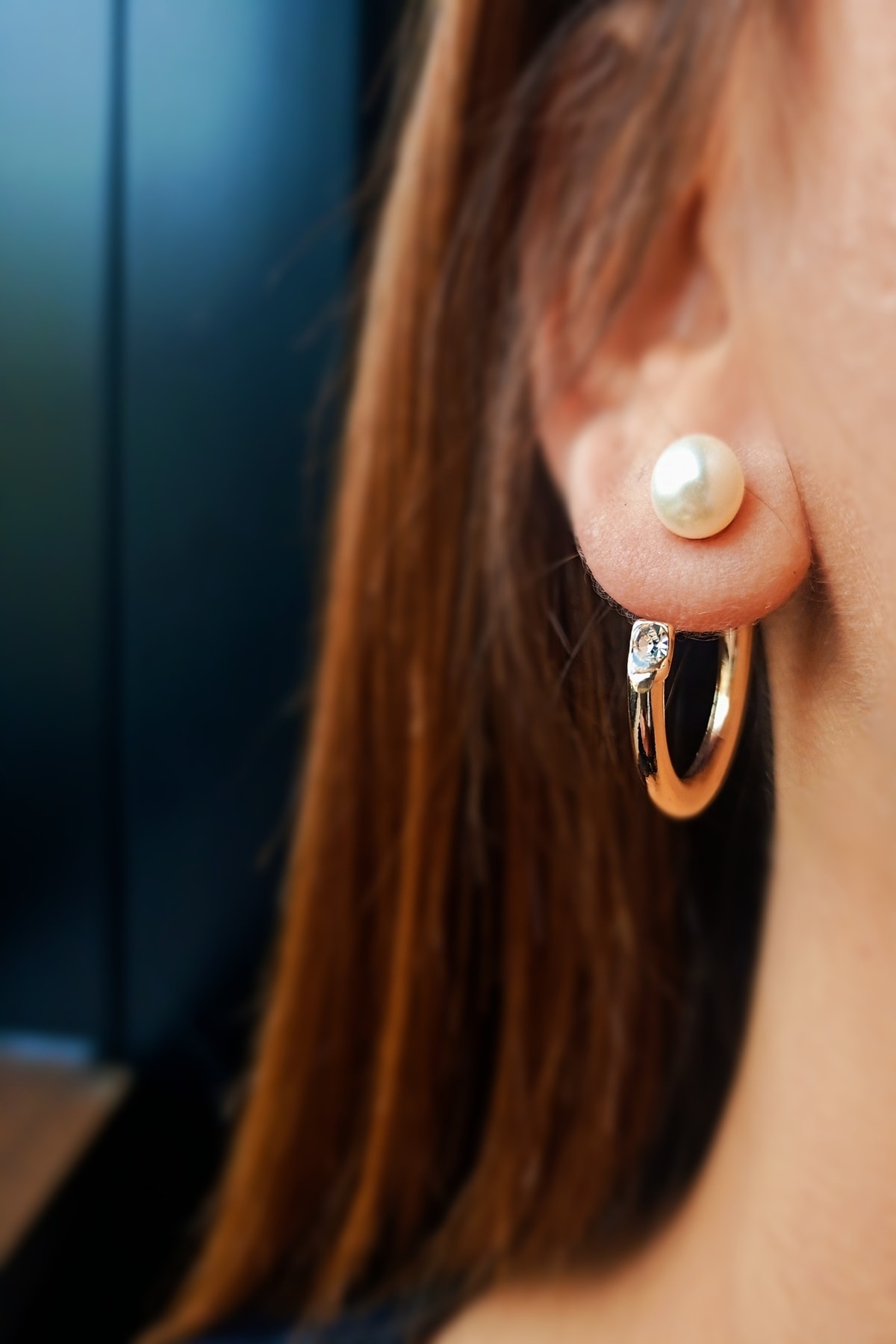 SkyYouAccessories Marsilya Inci Ve Taş Detaylı Tasarım Küpe