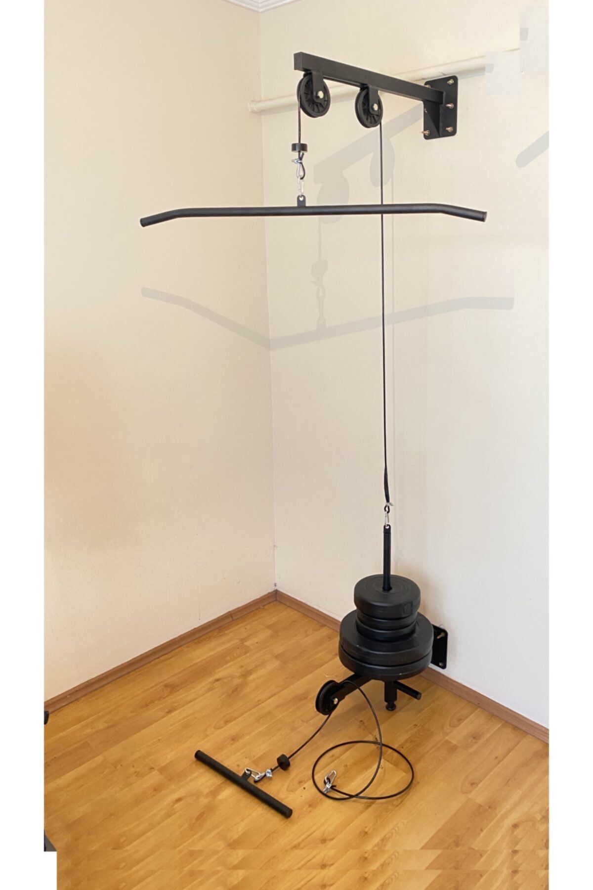 Esi Fitness Duvar Tipi Lat Machine Calışma Istasyonu Latpulldown & Row Biceps Triceps Omuz