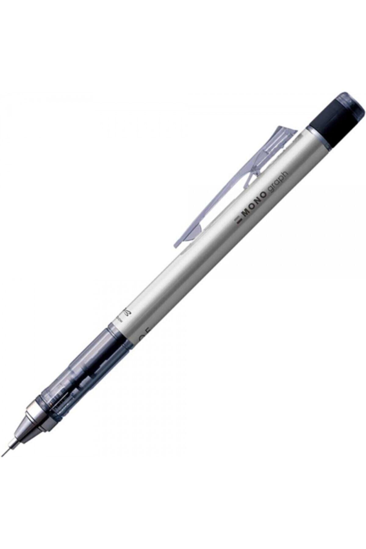 Tombow Mono Graph Metal Mekanik Kurşun Kalem 0.5mm - Gümüş