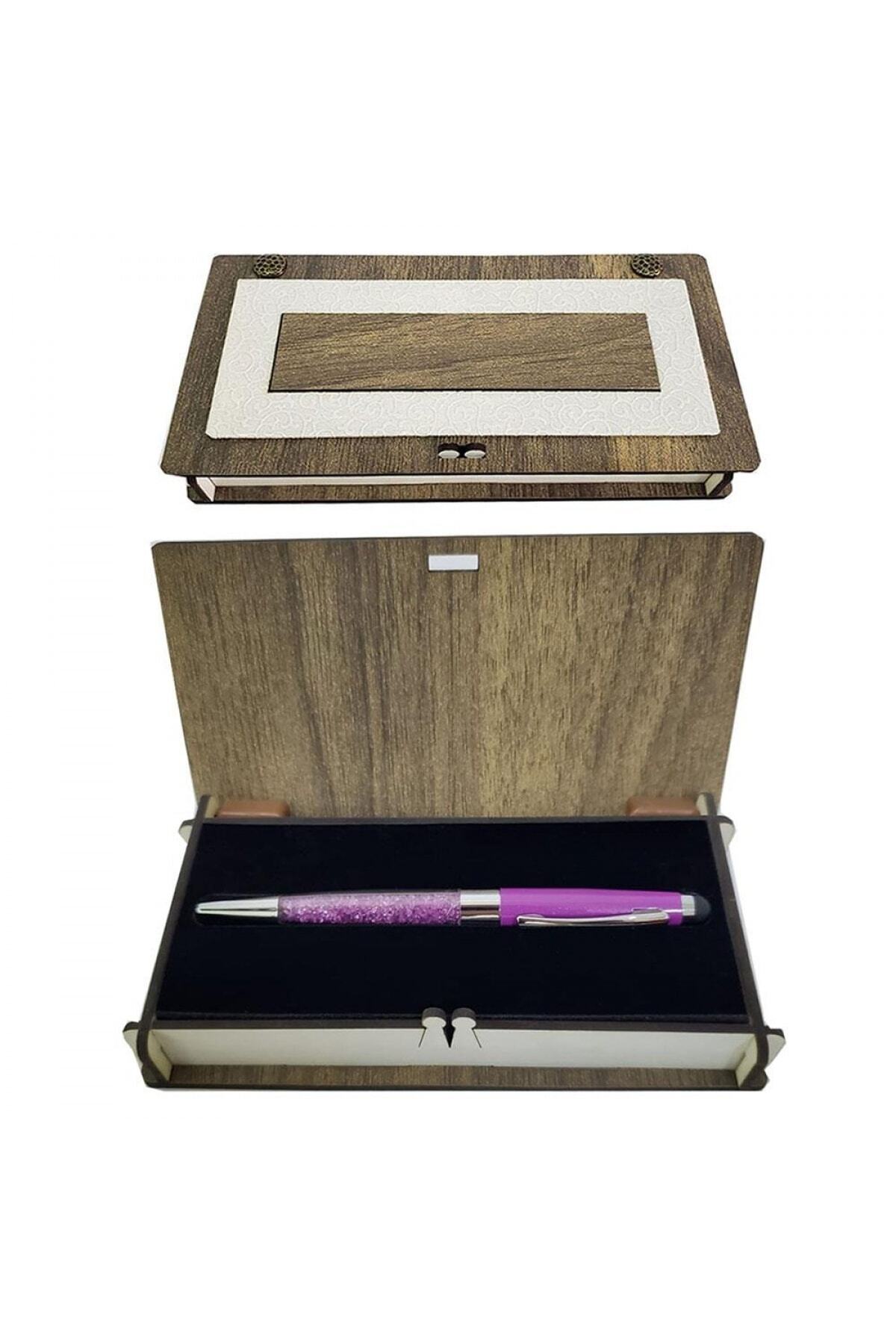 DREAM VEGA Touchpen Mor Kalem Kutulu Dekoratif Hediyelik