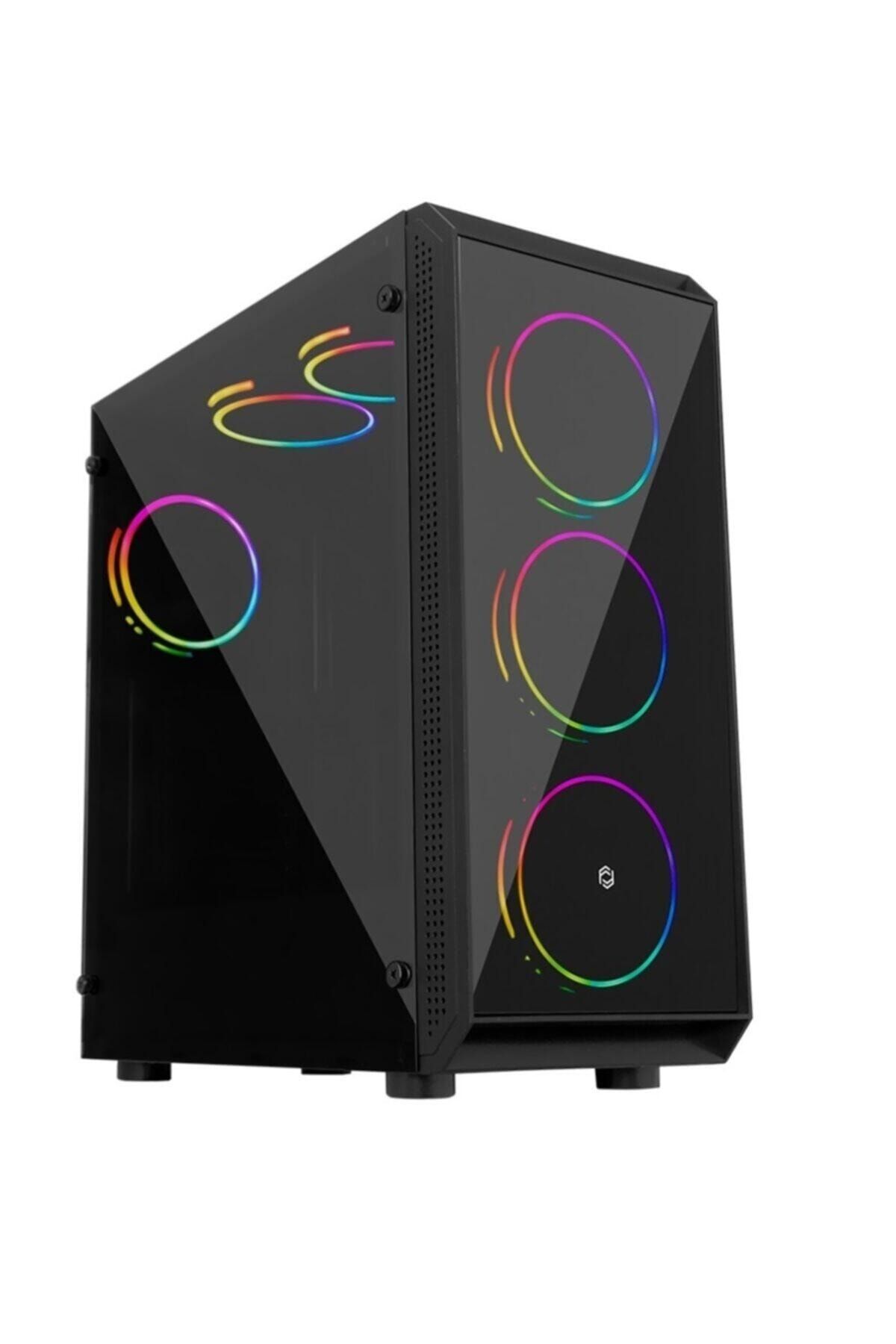 GAMEMAX Fc-8890g 6x120mm Rgb Fanlı Kumandalı Gaming Oyuncu Bilgisayar Kasası Psu Yok