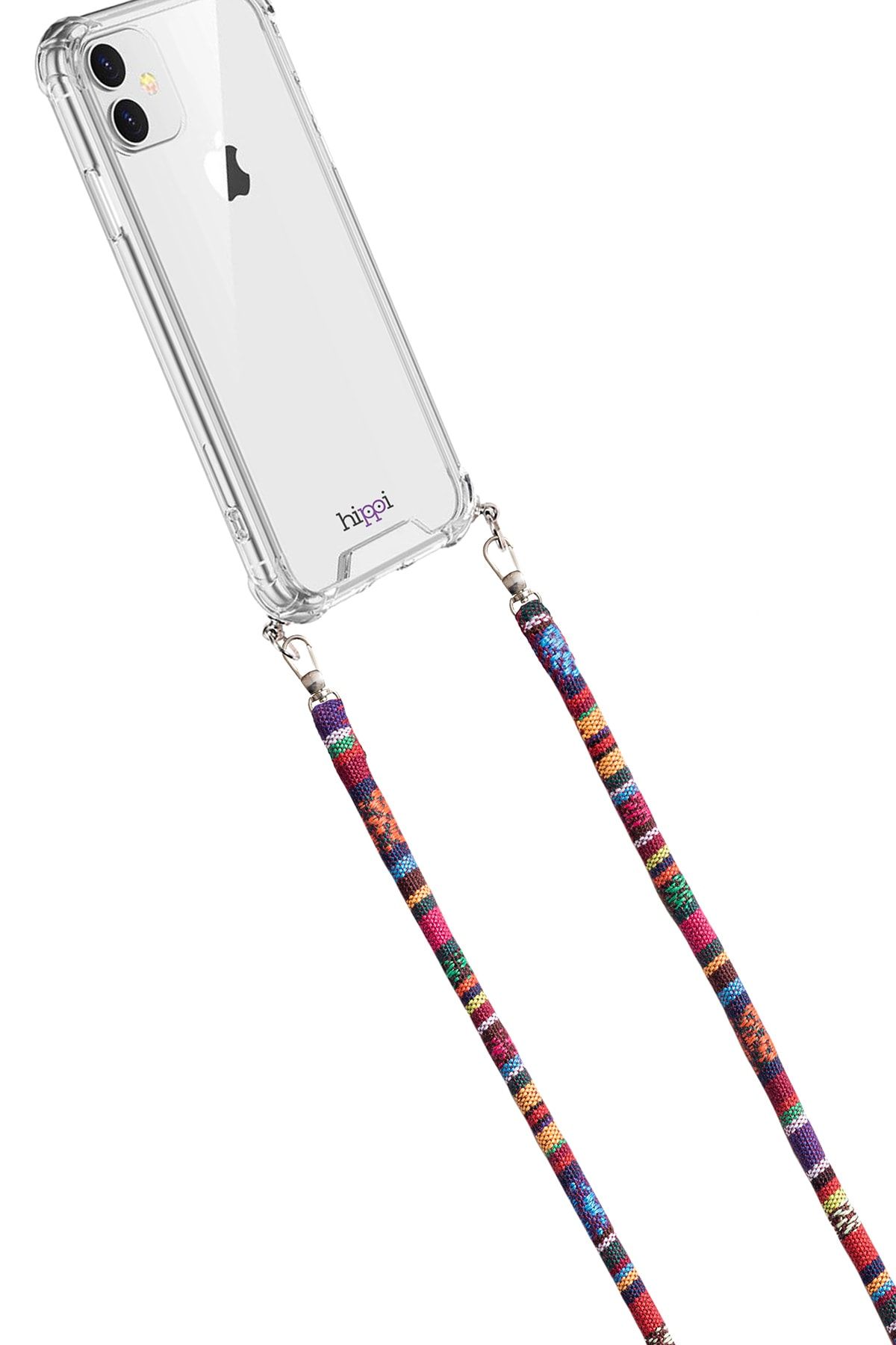 Hippi Moss Renkli 110 Cm Ipli Tüm Telefonlarla Uyumlu Ve Boyun Askılı Kumaş Telefon Askısı