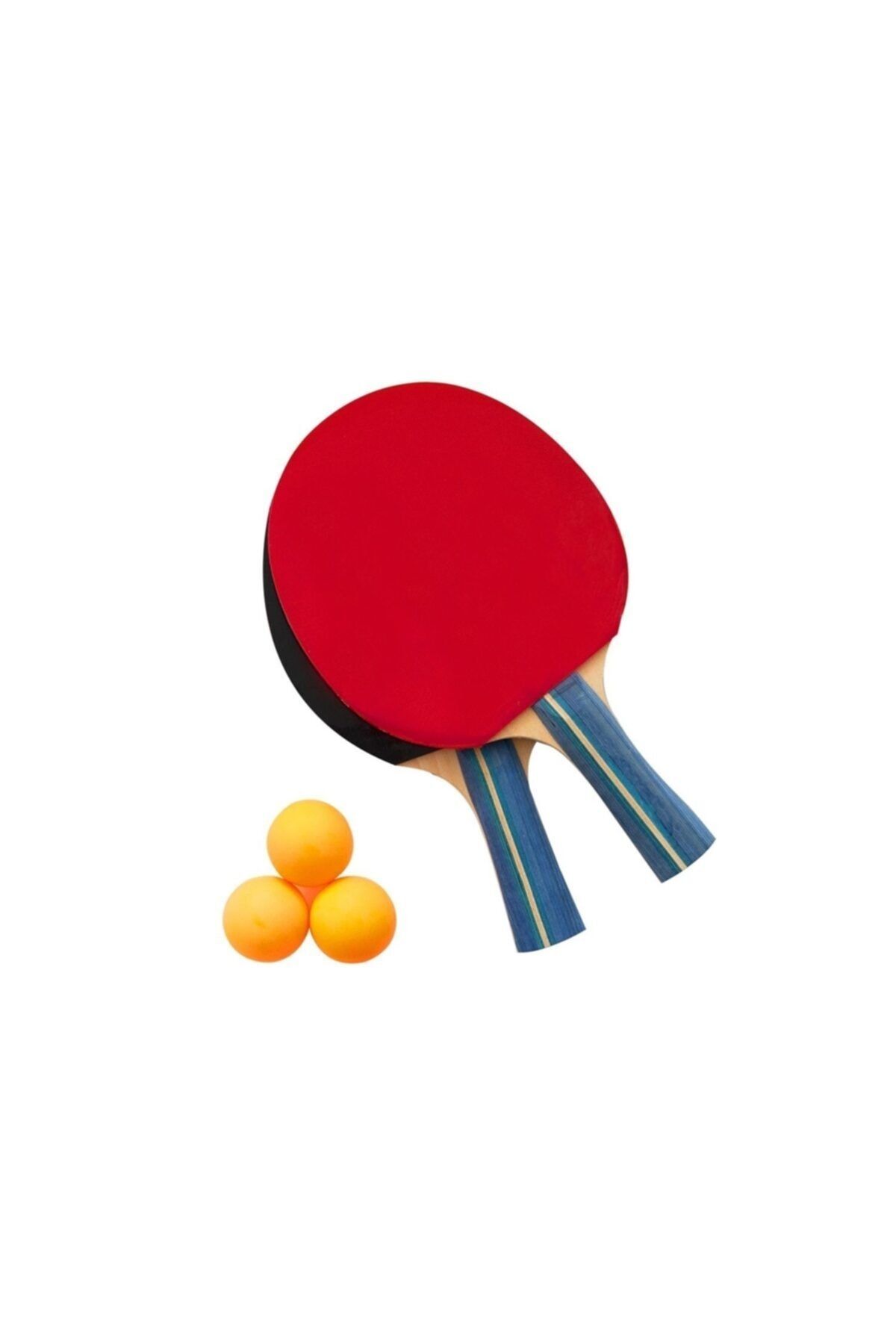 GreenOutlet Masa Tenisi 2 Raket 3 Pinpon Top Set