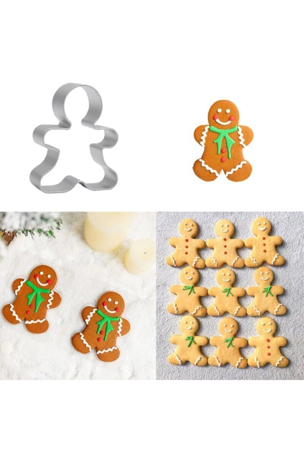 öztürkler Yılbaşı Gingerman Bebek Kurabiye Kalıbı Metal Kopat
