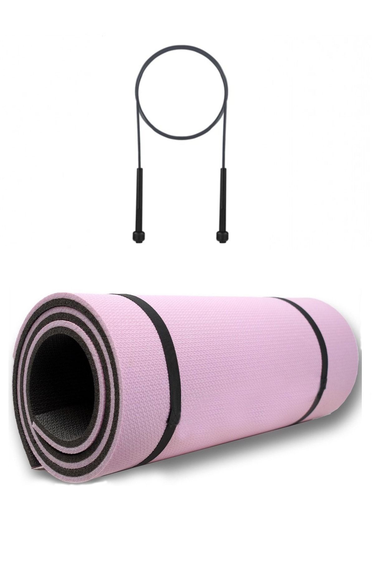 Housess Jump Rope And 8 Mm Double Sided Purple Black Pilates Mat Non-Marking  Non-Slip Exercise Mat - Trendyol