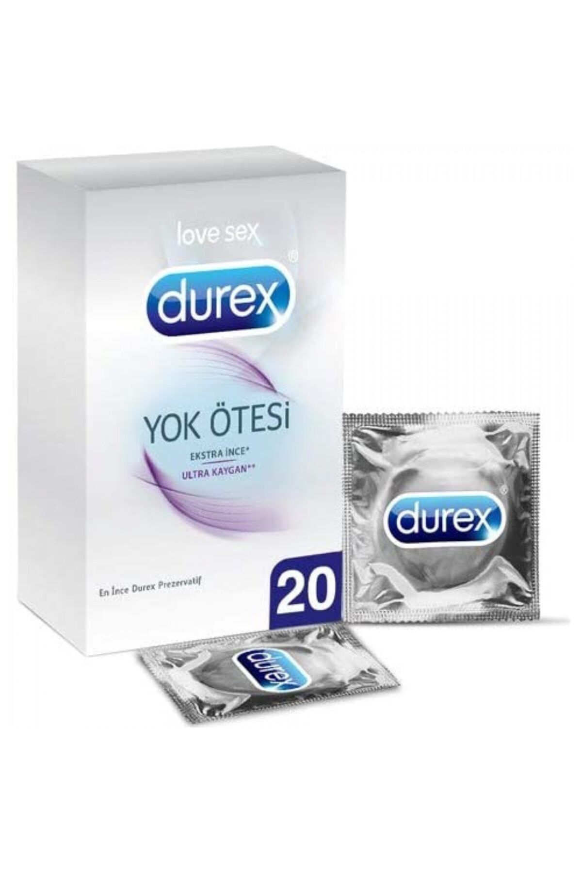 Durex Yok Ötesi Ultra Kaygan 20'li Prezervatif 1 Paket 1 X 20 Adet