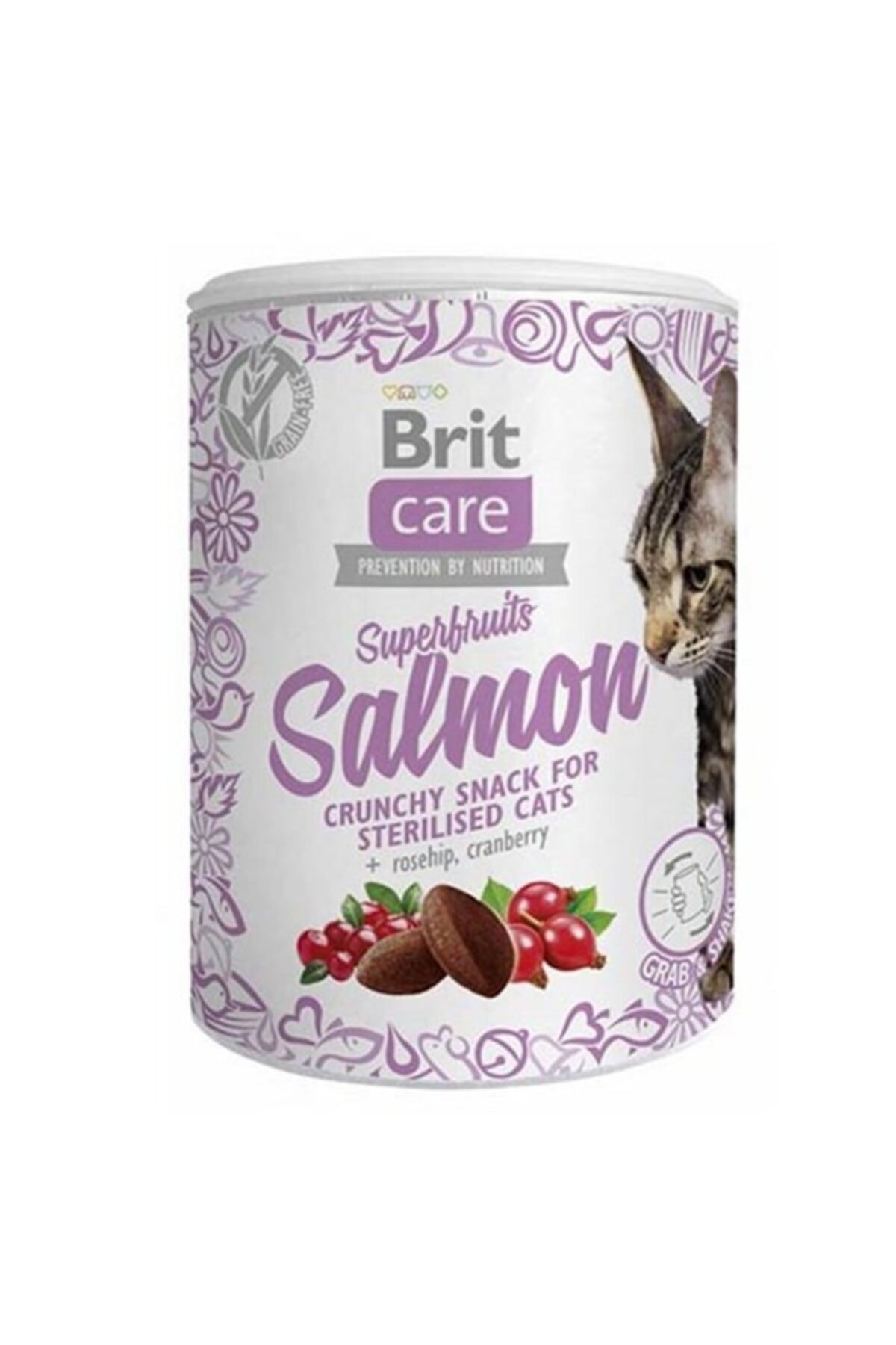 Brit Care Süper Fruits Somonlu Kedi Ödülü 100gr