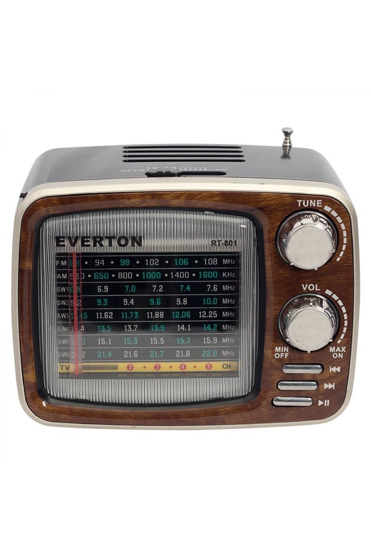 NO.8 HOUSE Everton Rt-801bt Usb-sd-fm-bluetooth Destekli Nostaljik Radyo