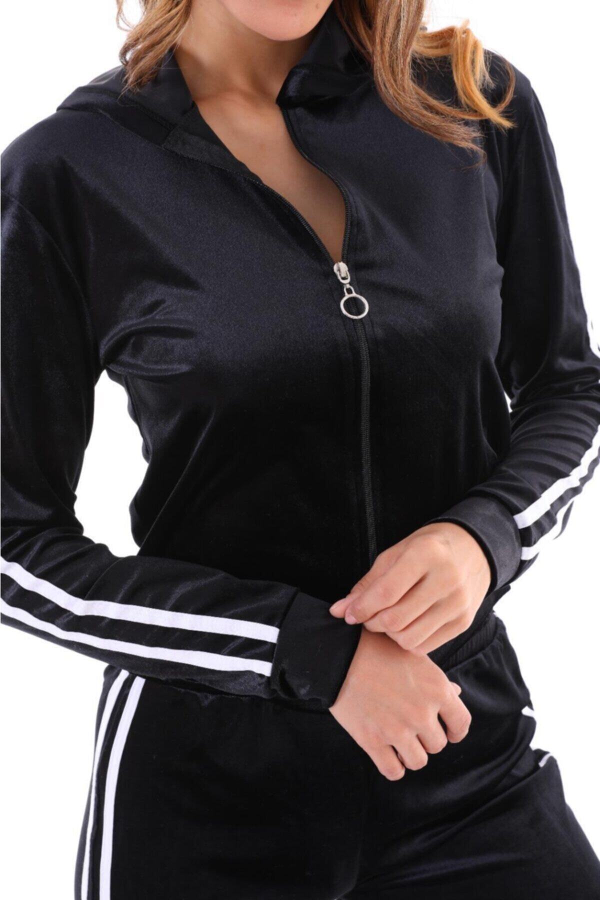 PUCKA FASHION Kadın Kadife Eşofman Takım