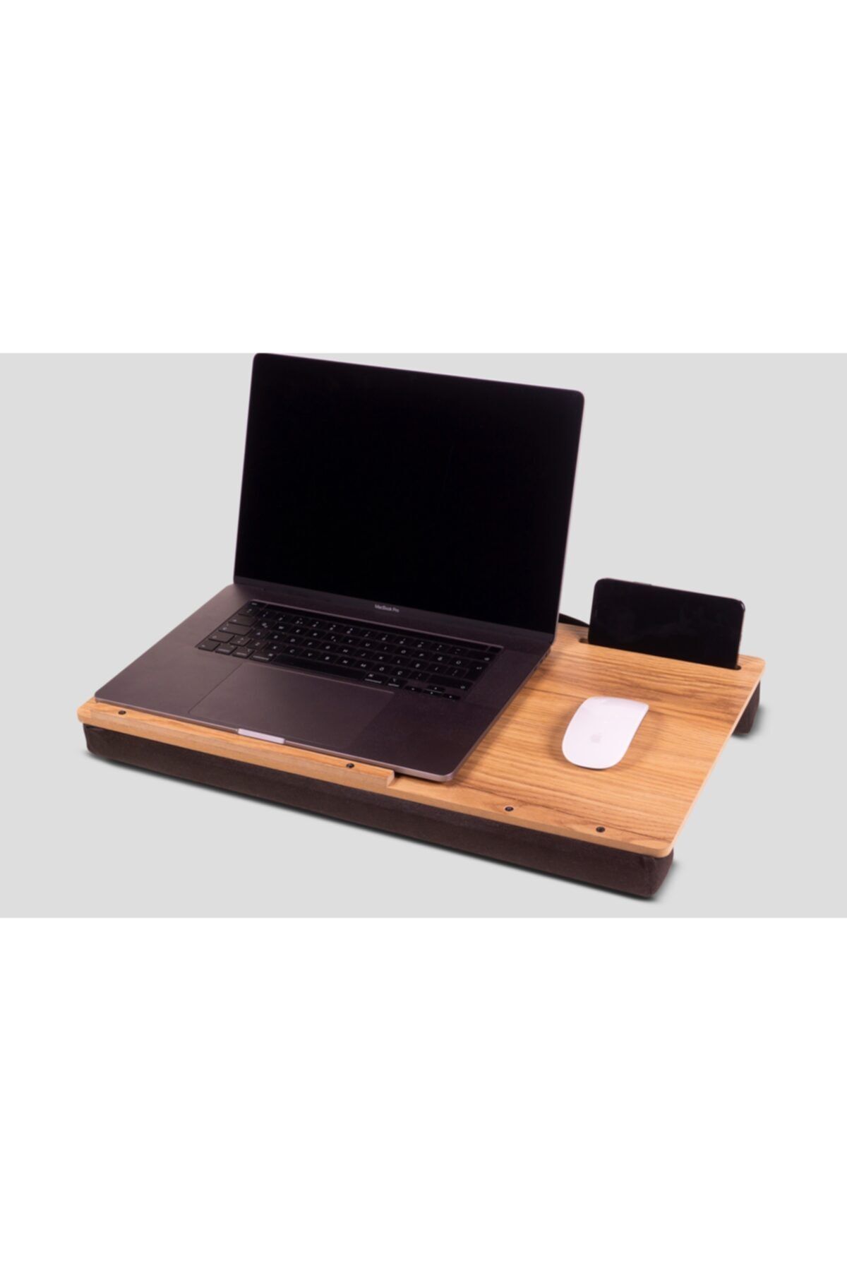 Mudesa Taşınabilir Ahşap Laptop Tablet Tutucu Ahşap Laptop Standı Kitap Okuma
