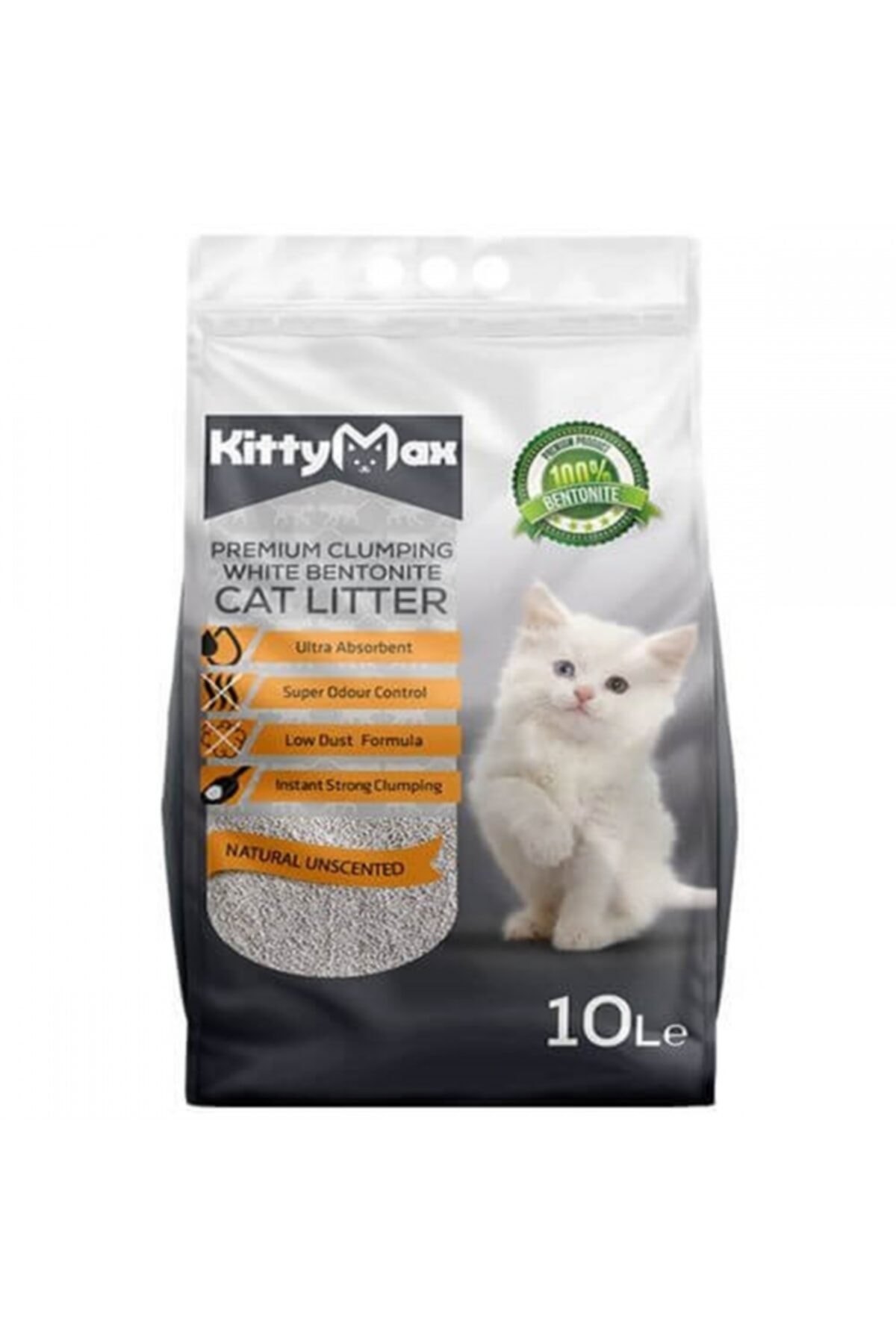 Kittymax Premium Bentonit Kedi Kumu 10lt Doğal