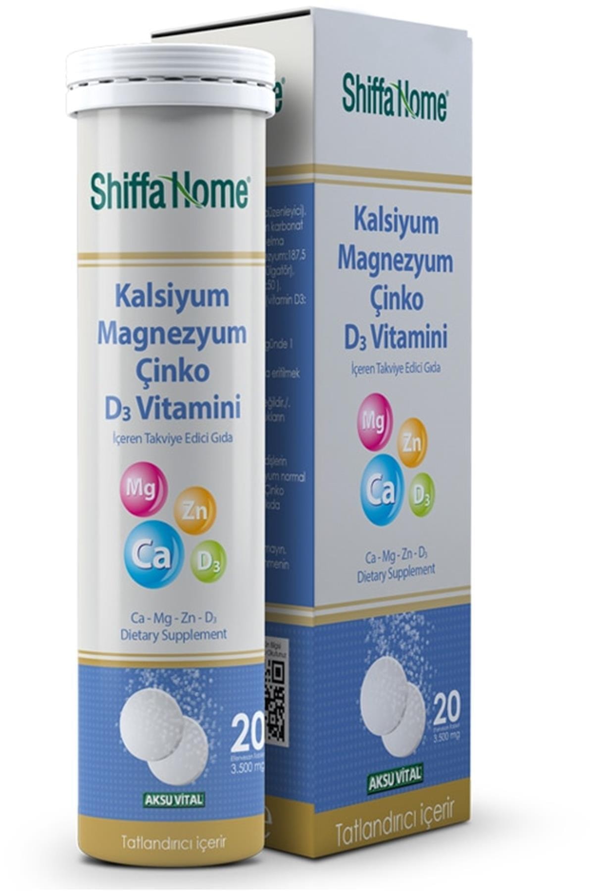shiffa Home Ca-mg-zn-d3 Efervesan 20 Tablet 3500 Mg Kategori: Diğer Sağlık Ürünleri