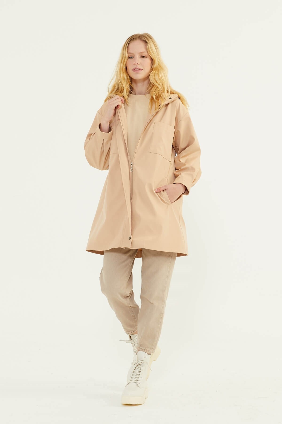 Fahhar Cepli Parka Bej