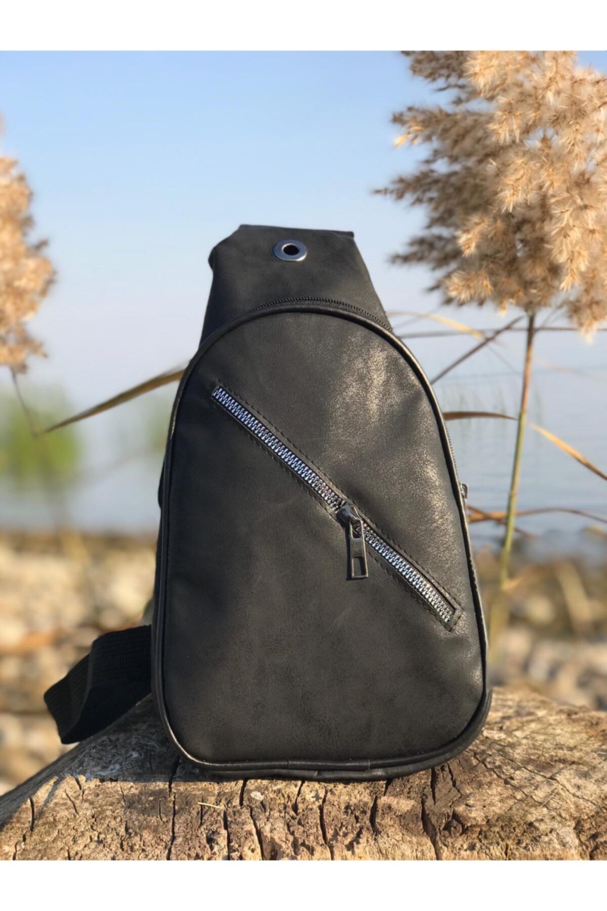 şipal çanta Fast Göğüs Çantası Bodybag Unisex Siyah
