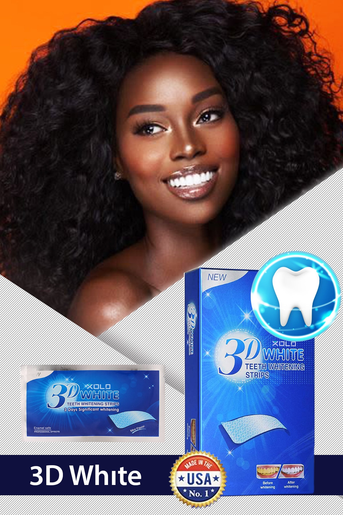 xolo 6 Adet Diş Beyazlatma Bandı 3D White Professional Effects Diş Beyazlatma Bantları 8133458903554