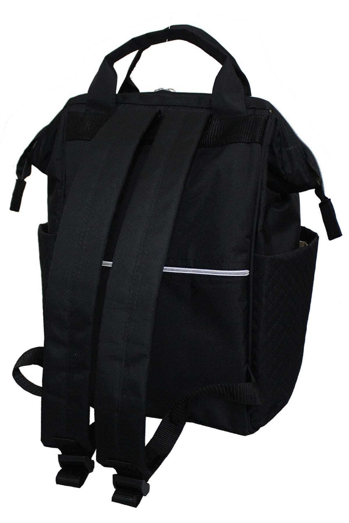 Duru ÇANTA Anne Bebek Bakım Sırt Çantası-siyah