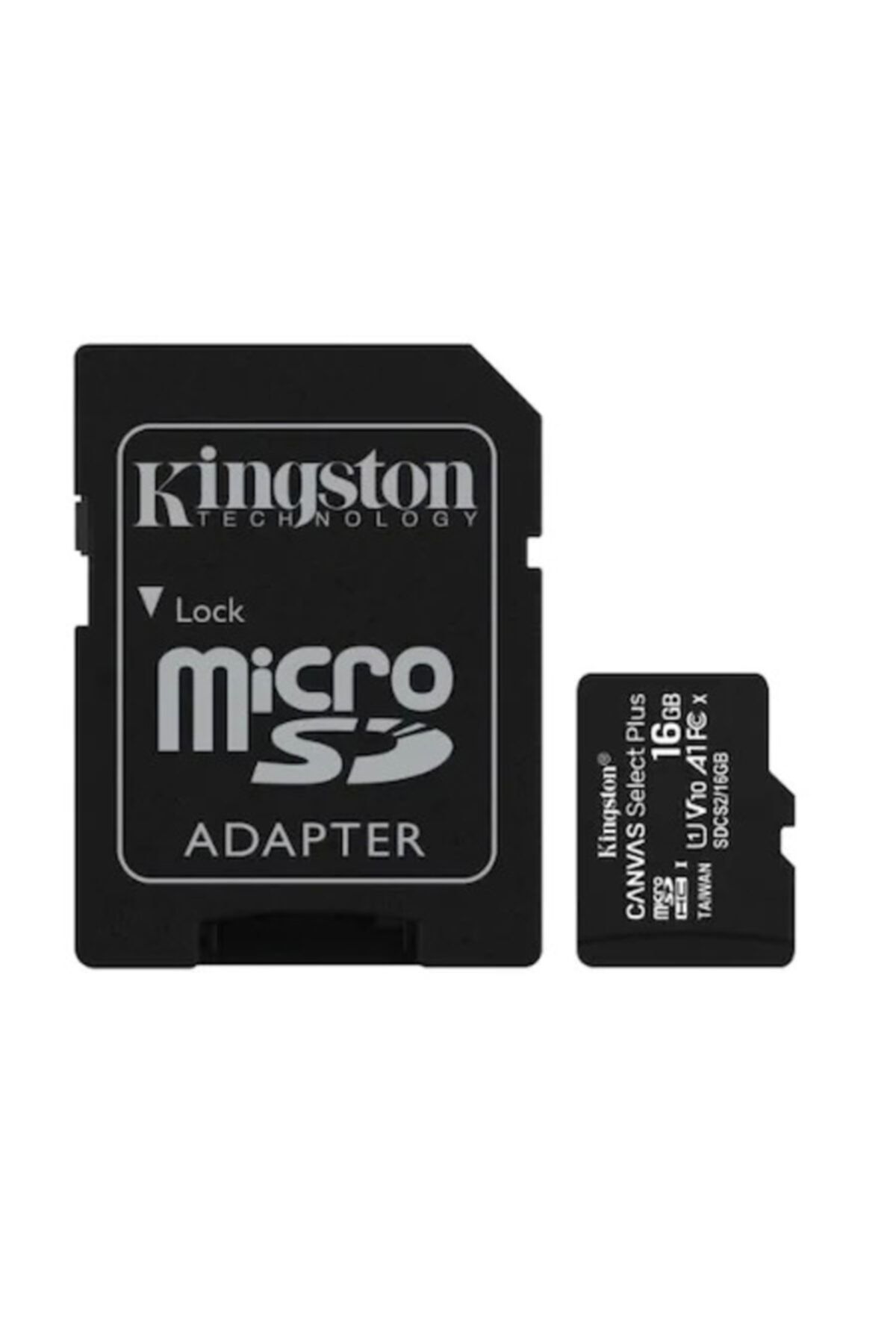 Kingston Canvas Select Plus Sdcs2/16gb 16 Gb Microsdhc Class 10 Uhs-ı Hafıza Kartı + Adaptör