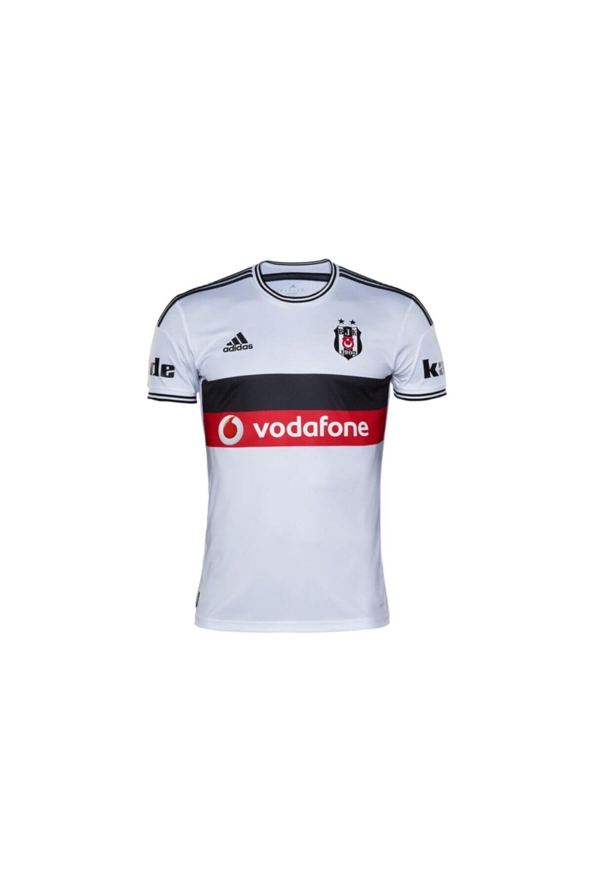 18marka Adidas Erkek Futbol Forması Siyah Beyaz Bjk 14 Home Ss B48530