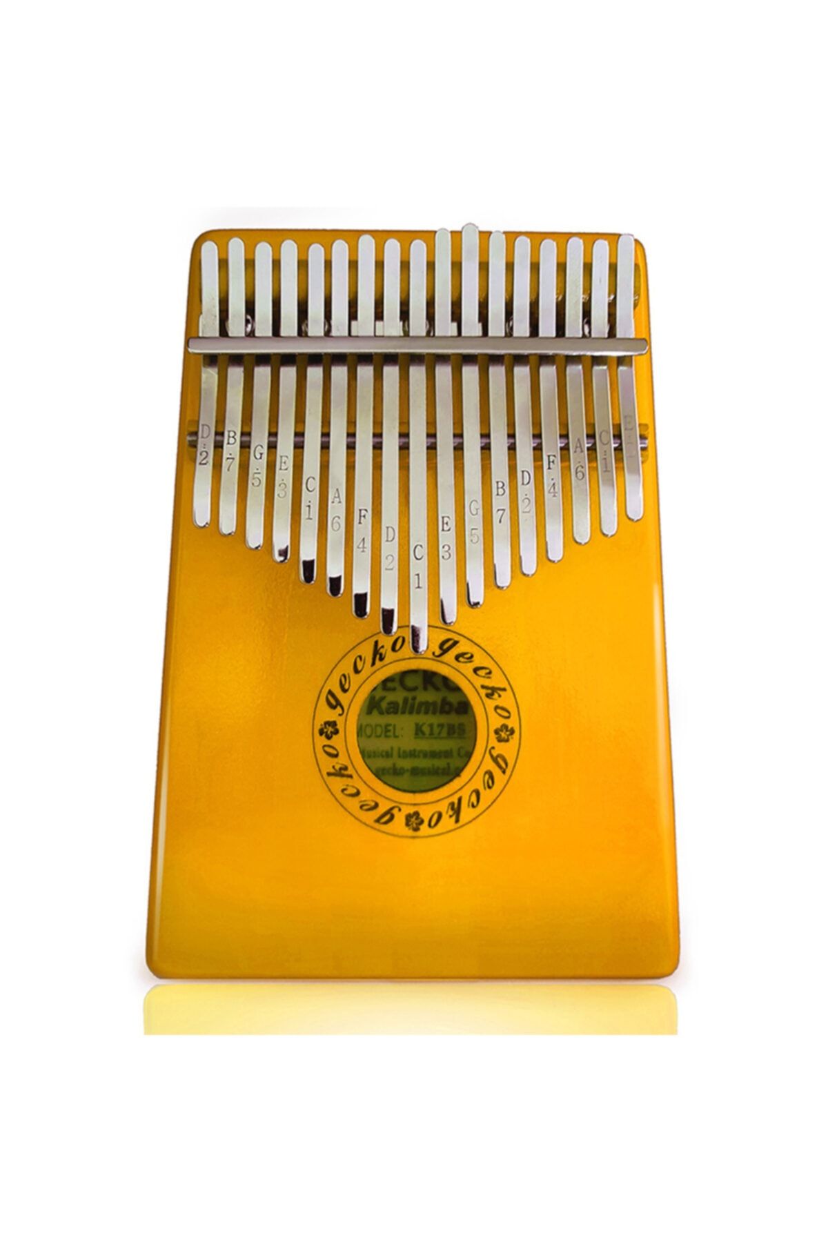 GECKO Sarı 17 Tuşlu C Tone Kalimba