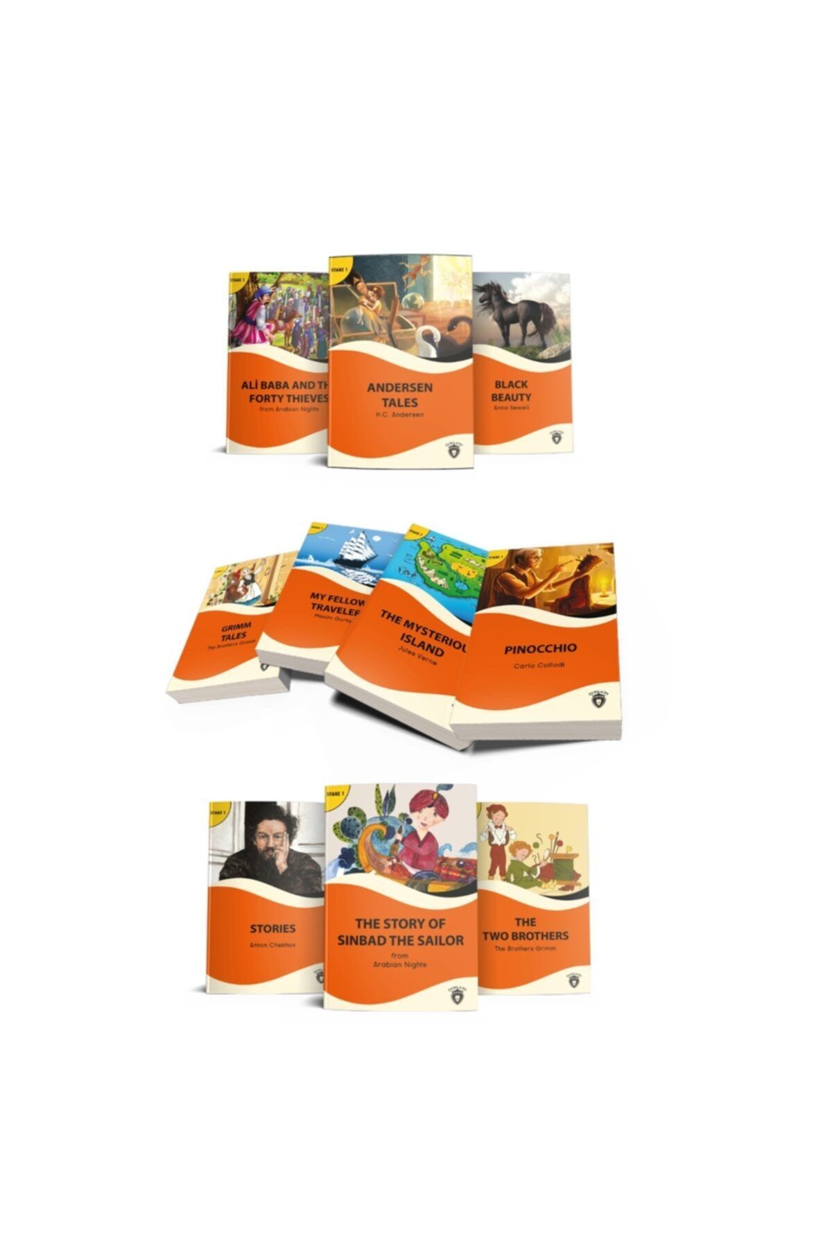 Dorlion Yayınevi Ingilizce Stage 1 10 Kitap Alıştırma Ve Sözlük Ilaveli