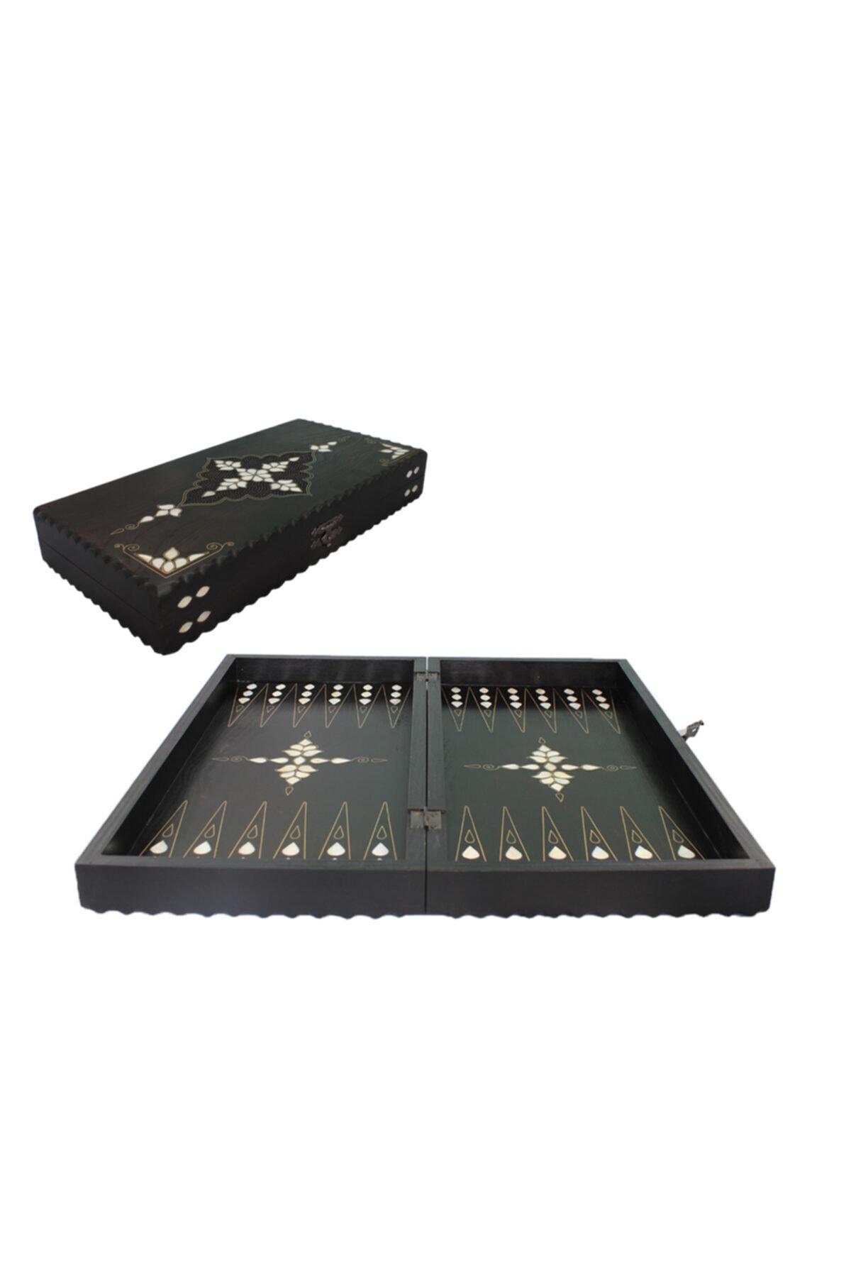 Antochia Crafts Sedefli Ahşap Tavla Takımı