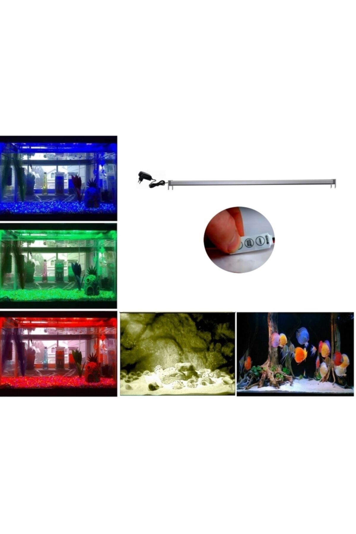 Atlas Akvaryum Led Aydınlatma 60 cm - Kumandalı - Renk Beyaz