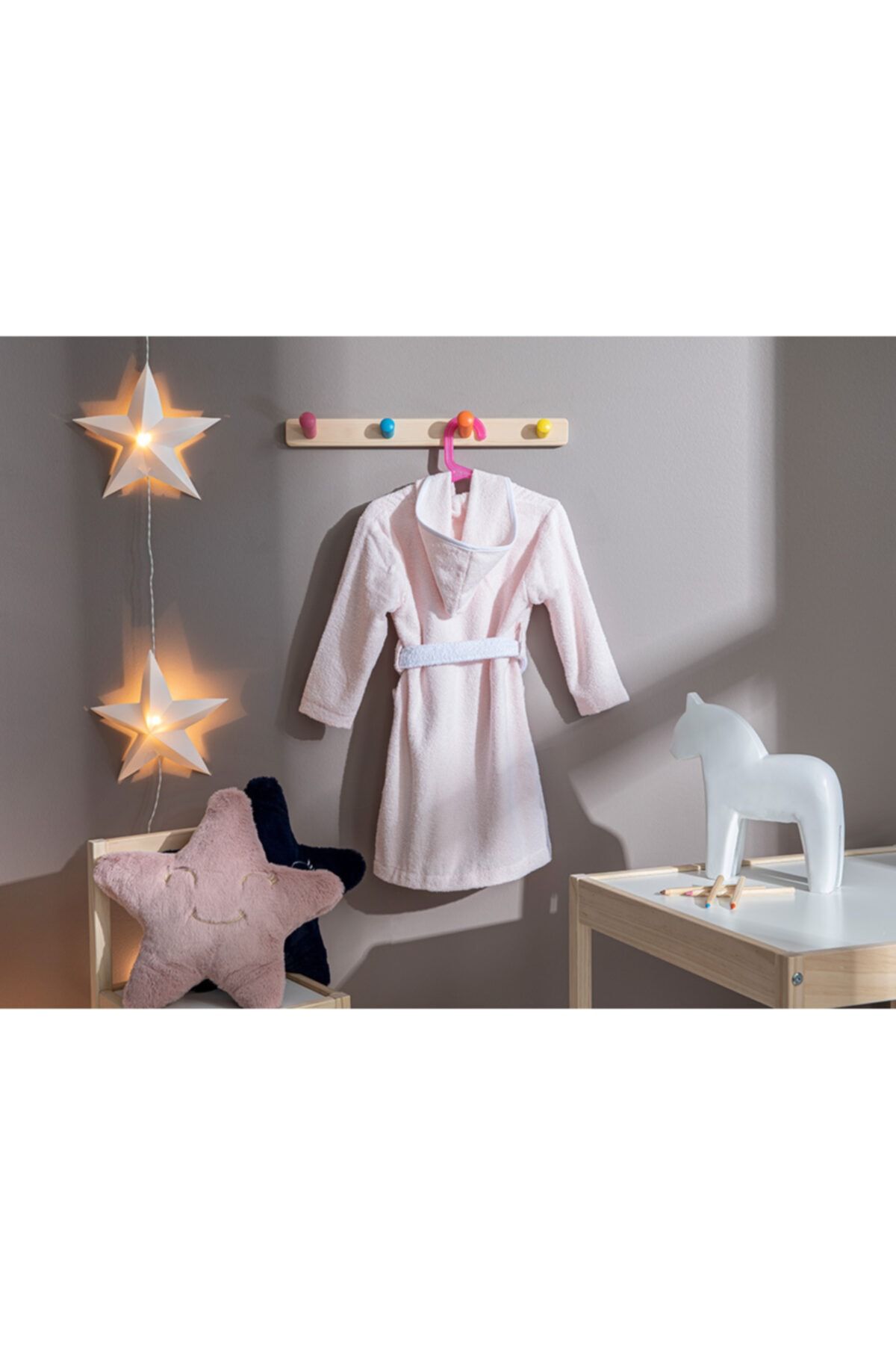 english home lovely swans pamuklu cocuk bornoz 4 6 yas somon fiyati yorumlari trendyol