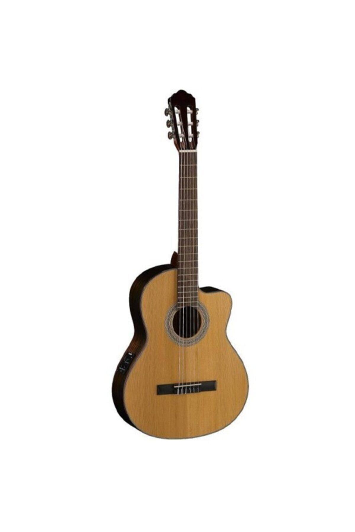 CORT Ac250cfnat Elektro Klasik Cutaway Gitar, Masif Sedir Kapak, F