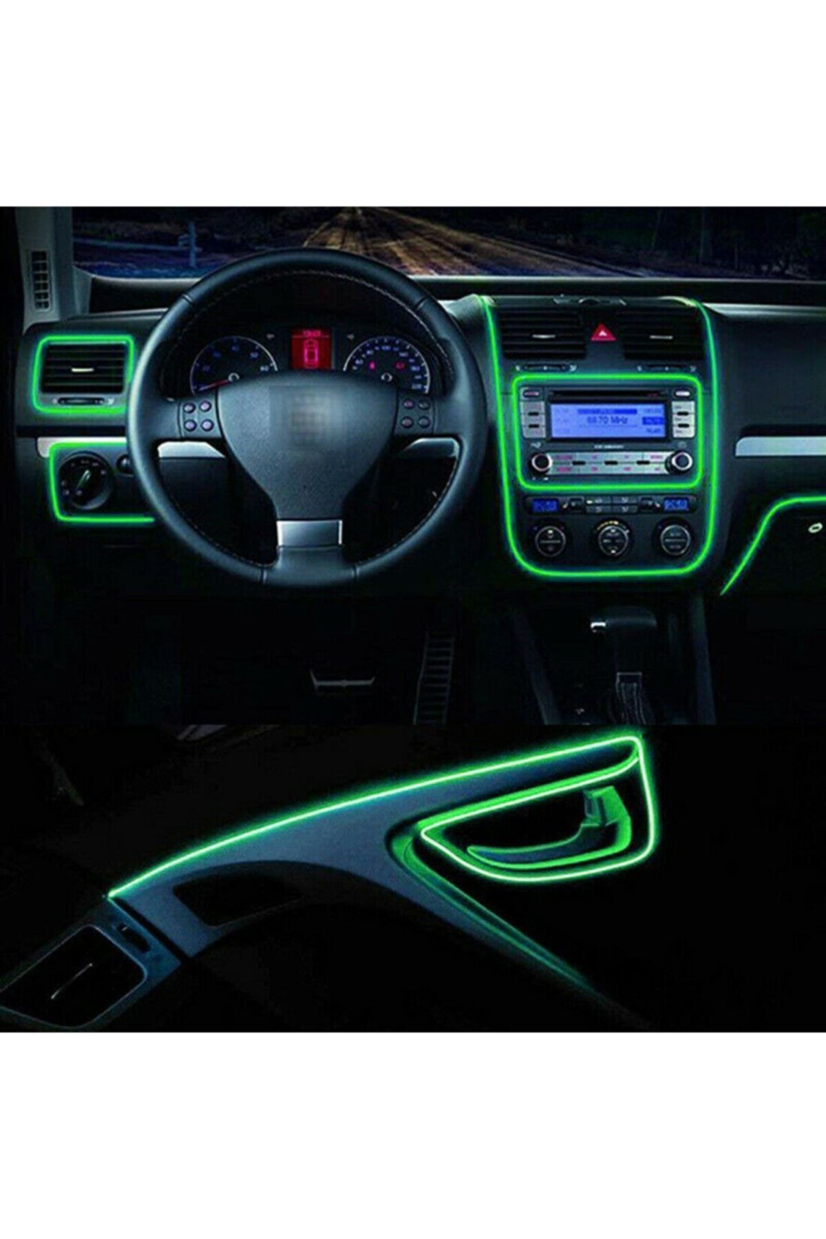 dekohop arac ici neon ledi ip led 5 metre yesil fiyati yorumlari trendyol
