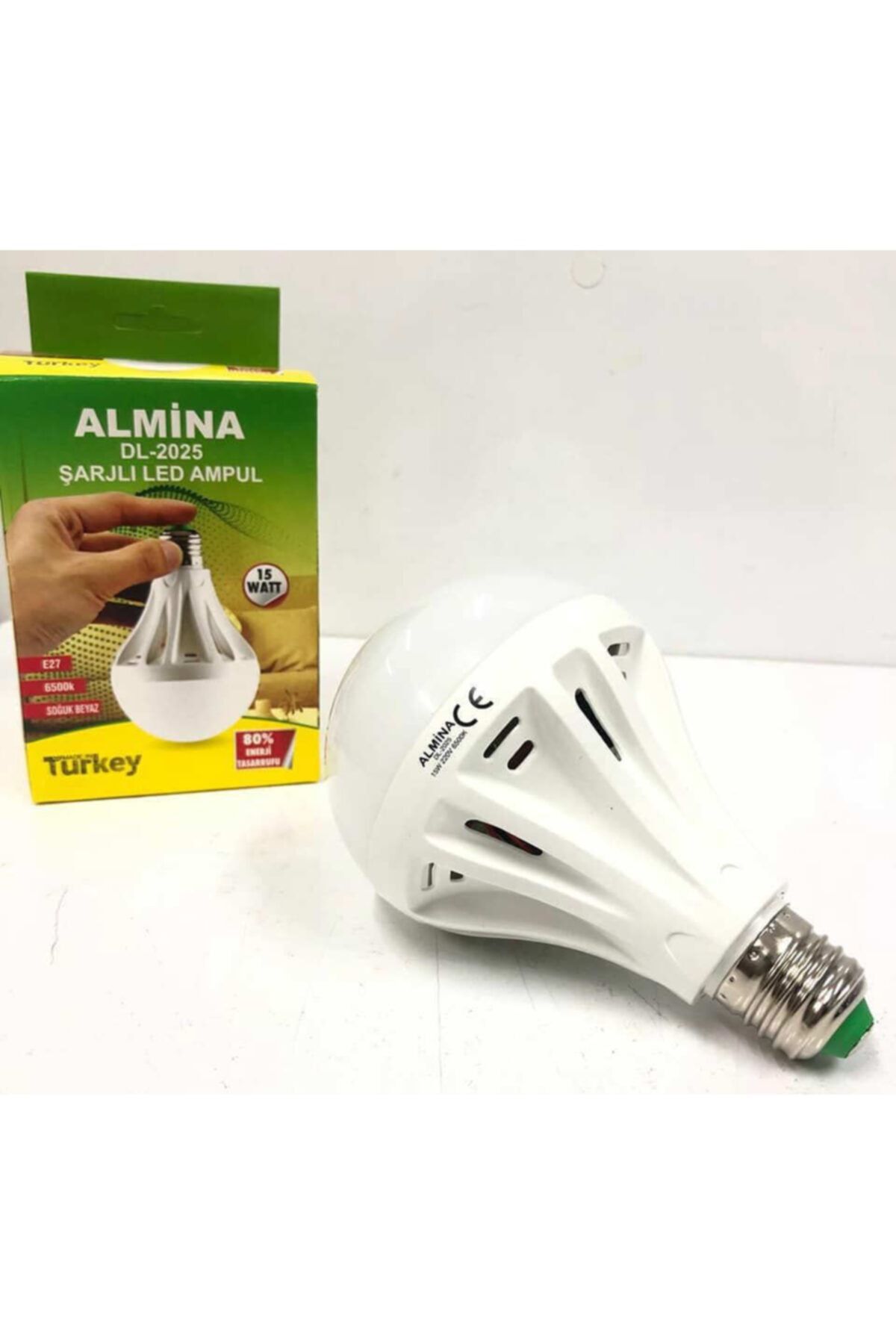 almina 15 watt sarjli led ampul e27 model beyaz renk 1 yil garanti turk mali fiyati yorumlari trendyol