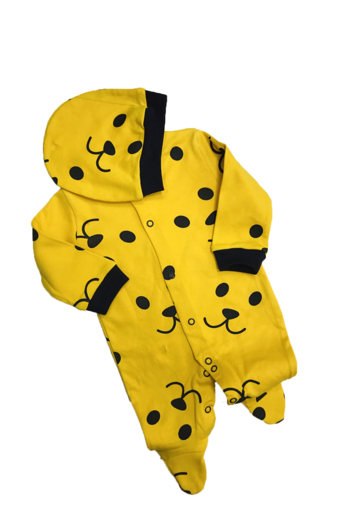 Necix's Bebek Hardal Smile Bear Şapkalı Tulum