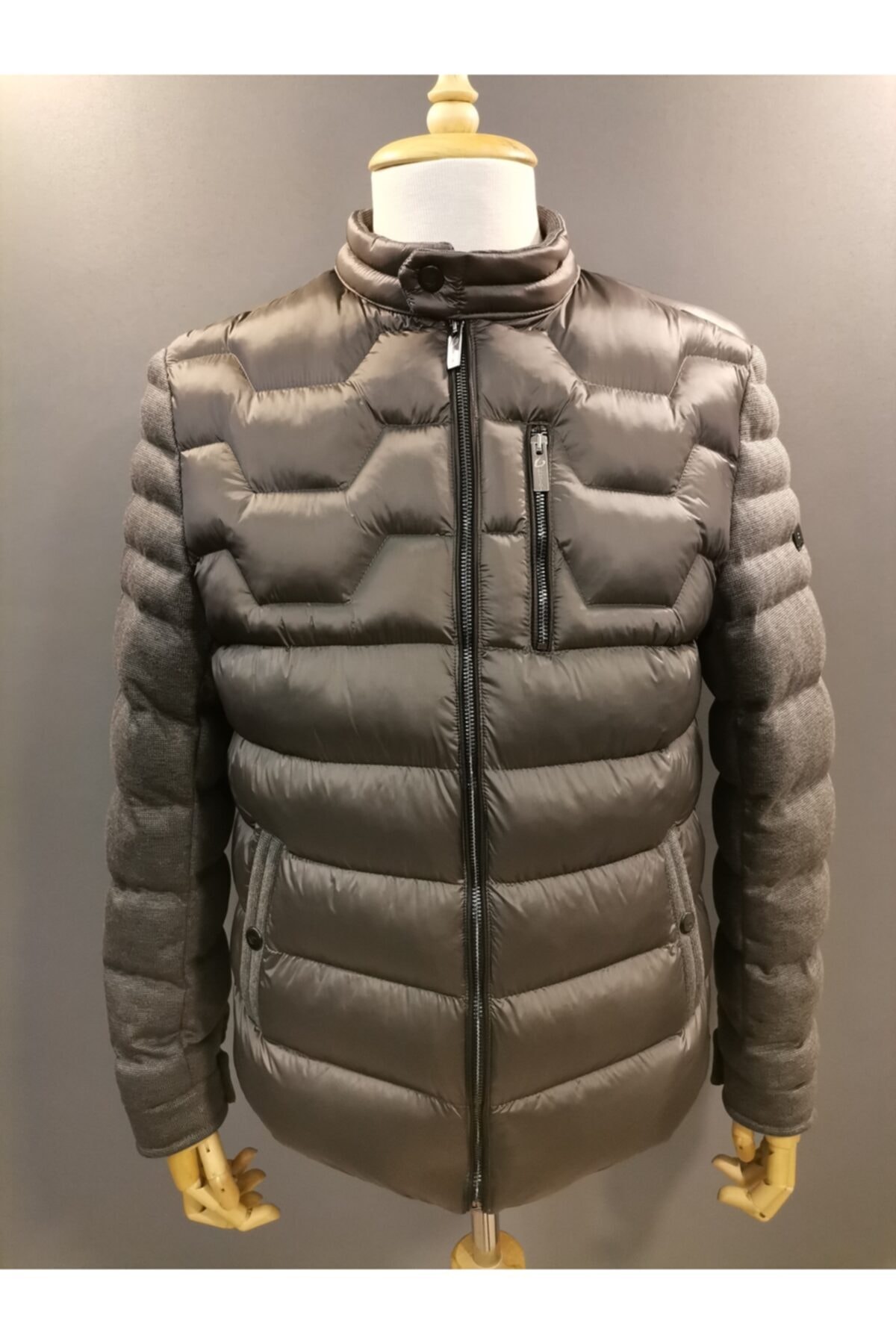 ganini Erkek Gri Ekvator Dolum Elyaflı Erkek Spor Mont