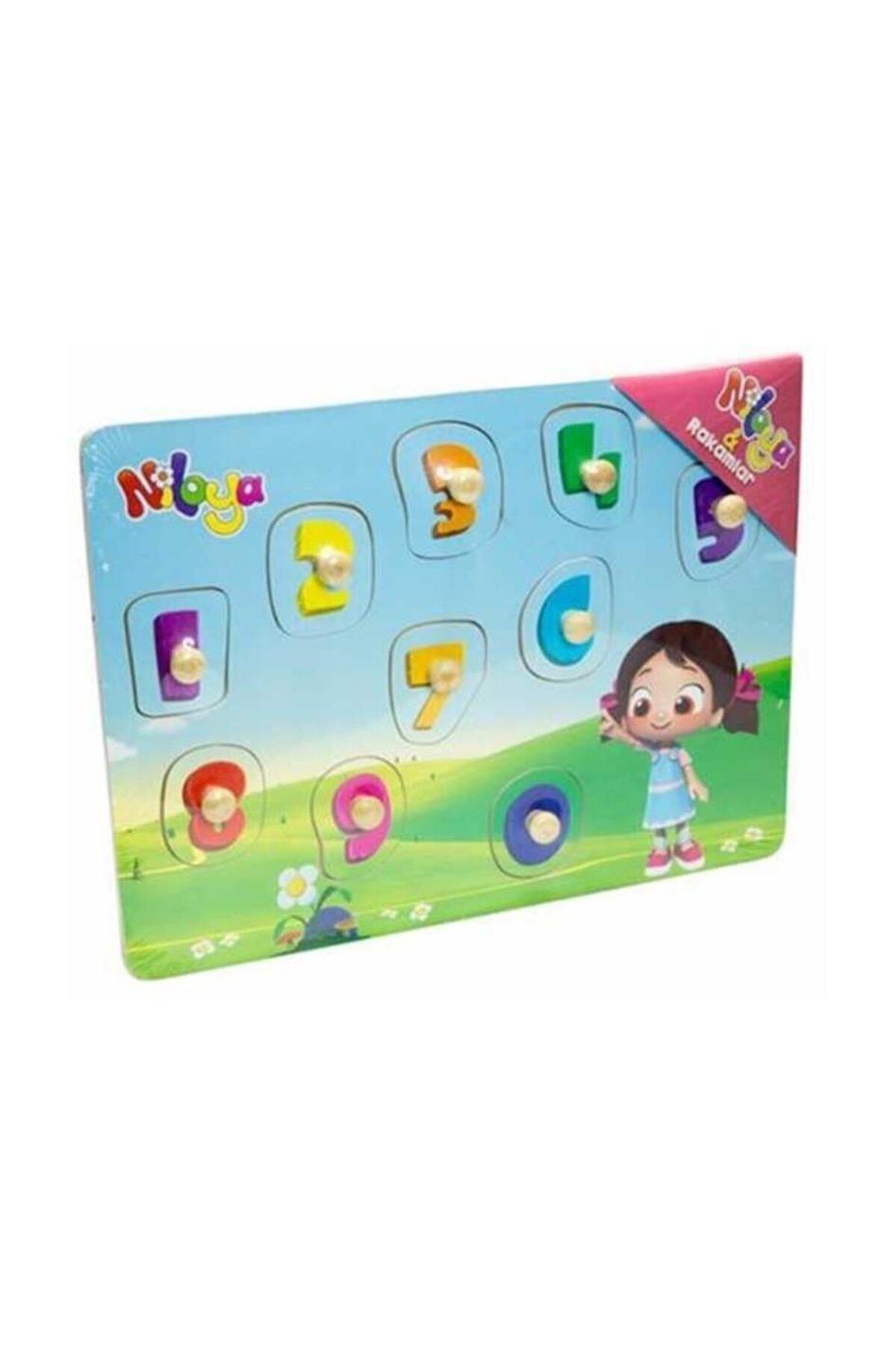 NILOYA Rakamlar 10 Parça Ahşap Puzzle /