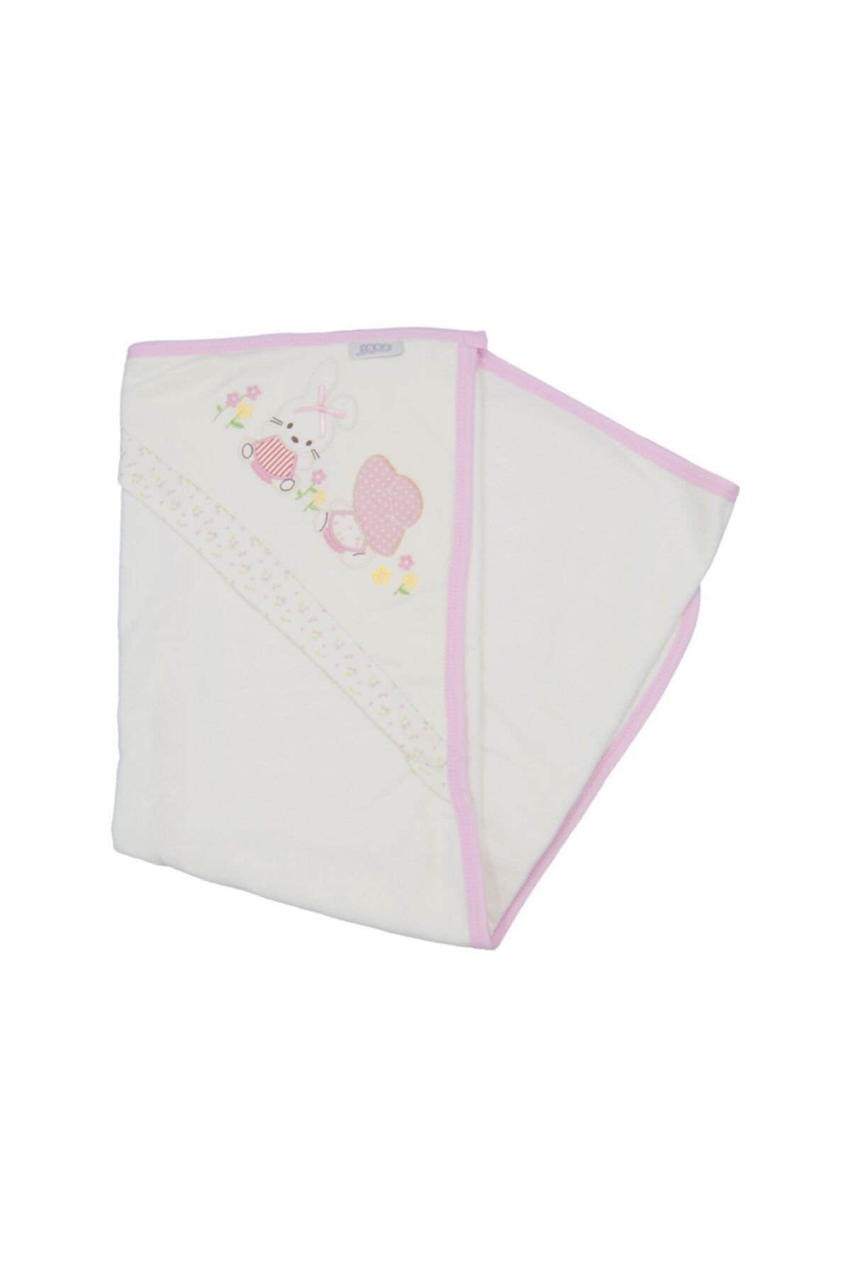 Sebi Bebe Tavşan Bebek Banyo Havlusu 80x85 cm 8508