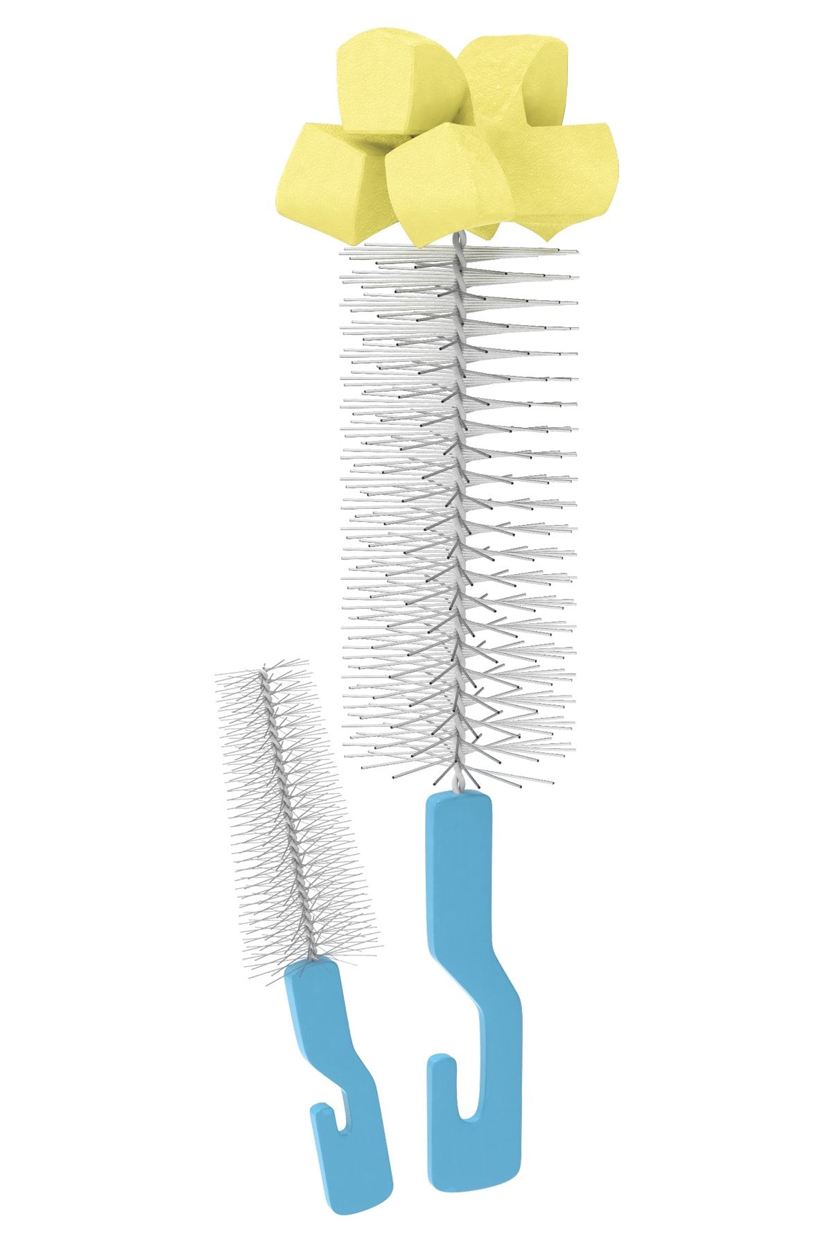 Babysoft Biberon Ve Biberon Emziği Temizleme Fırça Seti Mavi Kız / Erkek