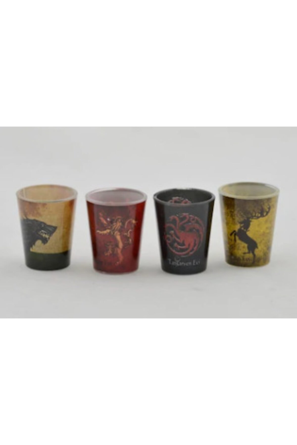 Hormiga 6,5x5cm 4lü Şat Cam Bardak Game Of Thrones Shot Tekila Kanyak Içki Seti