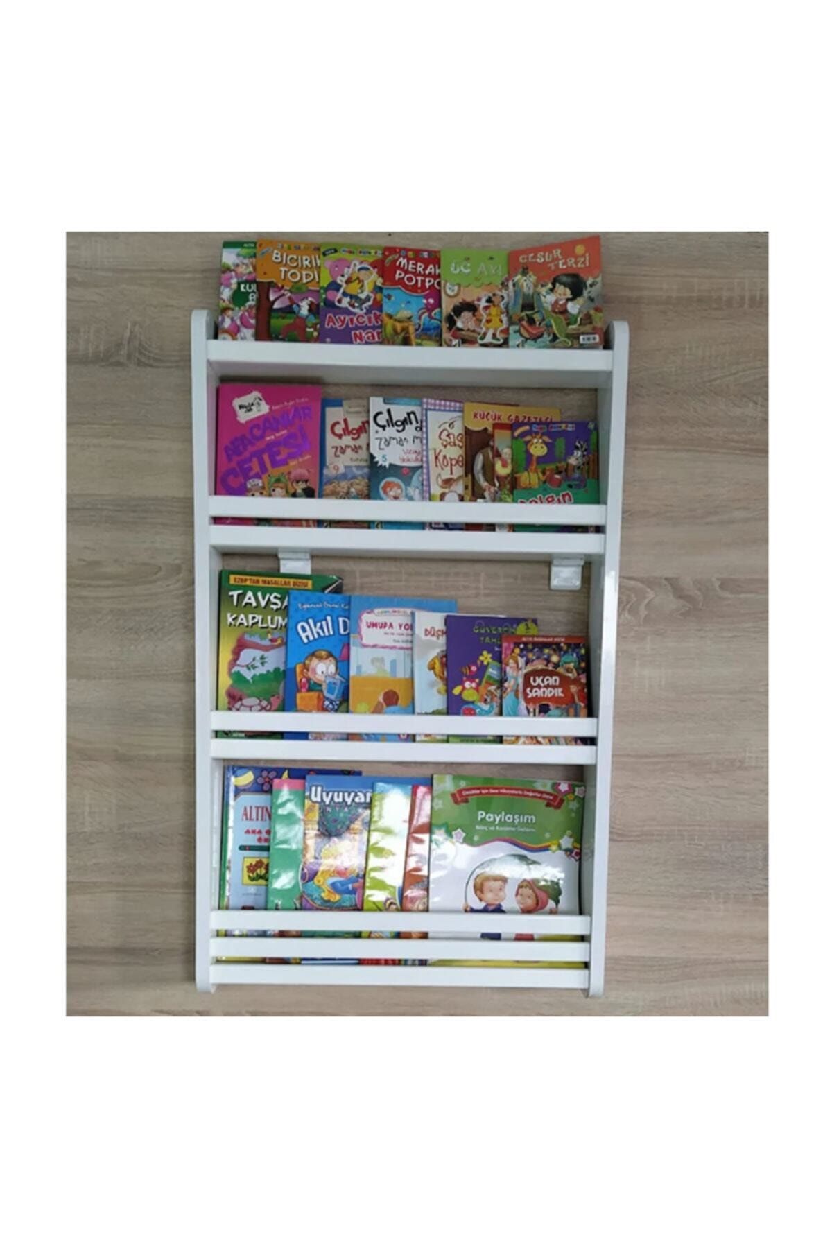 Mihenk Rüya Montessori Kitaplık Çocuk Odası Kitaplığı 3 Raflı Mdf